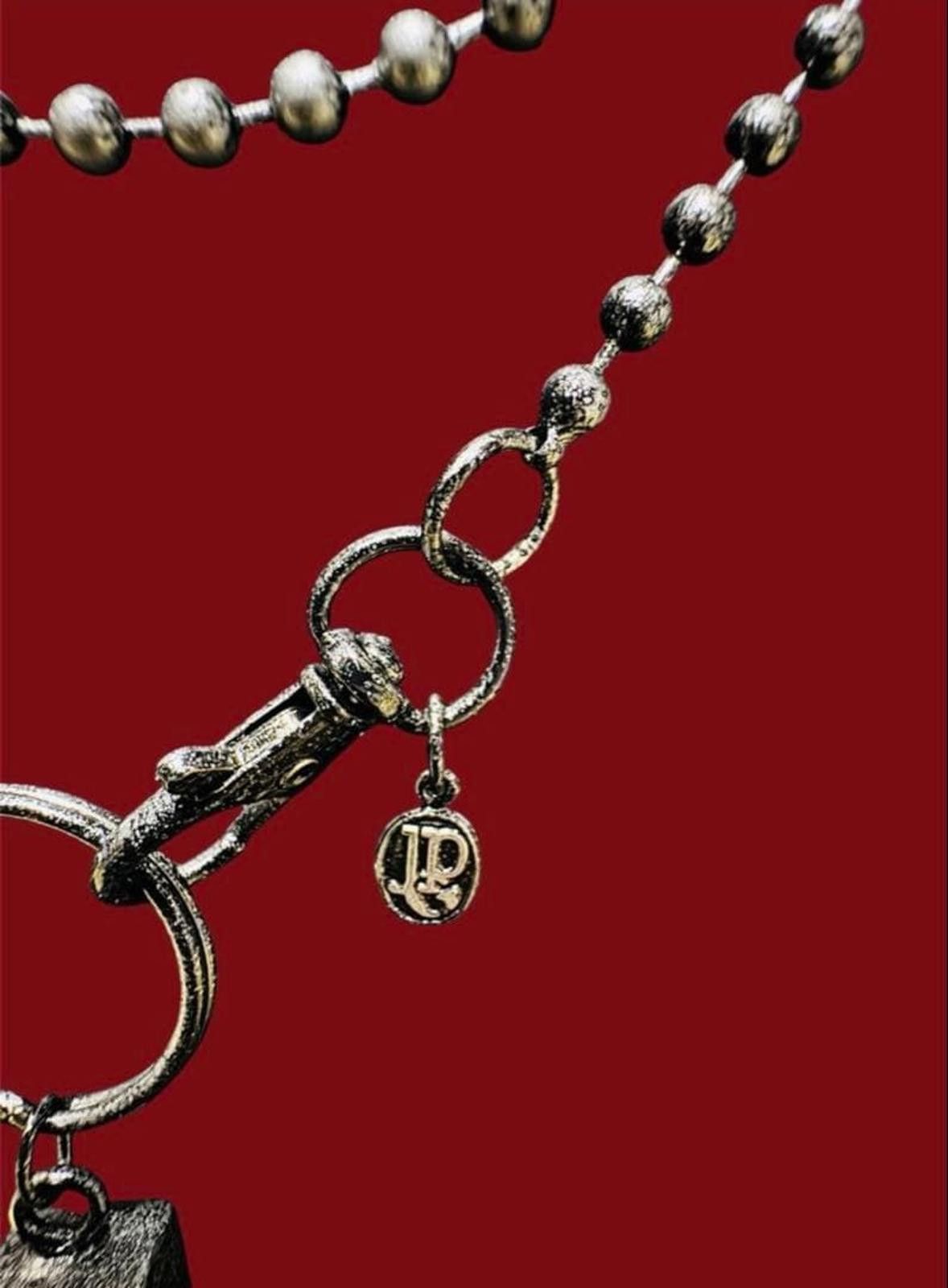 Unknown London Jean Paul Gaultier - Black Metal Cross Necklace Size ONE SIZE - 5 Thumbnail