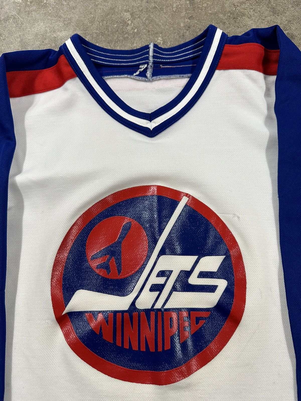 Ccm Vintage 80s CCM Winnipeg Jets NHL Hockey Jersey YOUTH Size XS / US 0-2 / IT 36-38 - 4 Thumbnail
