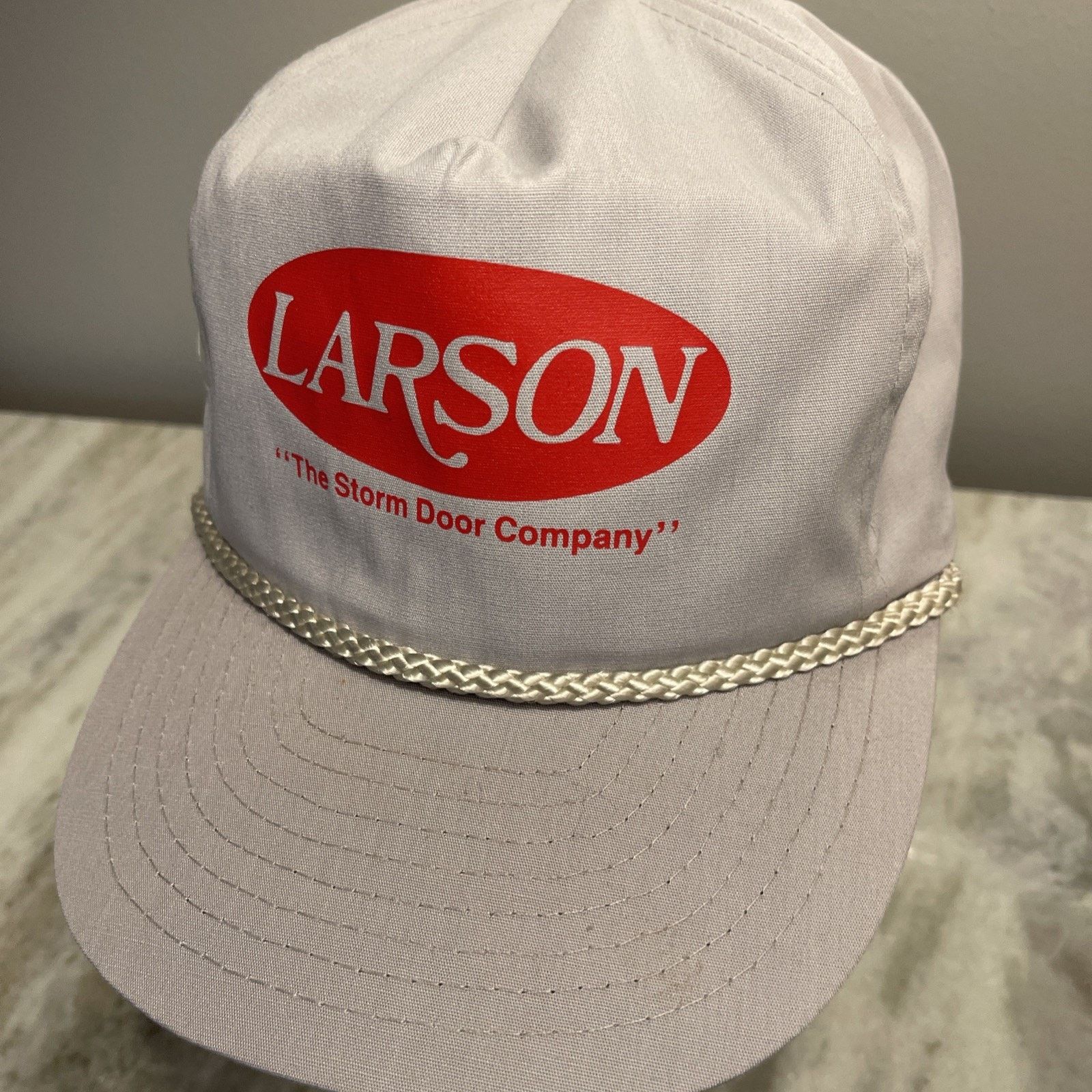 Vintage Vintage Larson The Storm Door Company Rope Hat Zip-Back 90s Size ONE SIZE - 3 Thumbnail