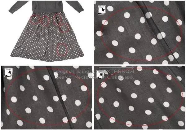 Comme des Garcons Comme Des Garcons Gray vintage polka dot dress Size L / US 10 / IT 46 - 7 Thumbnail