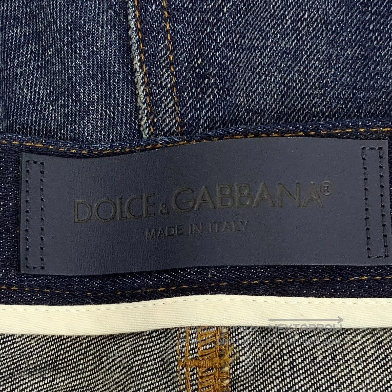 Dolce & Gabbana Dolce Gabbana Dark blue washed distressed design cotton ca Size US 34 / EU 50 - 6 Thumbnail