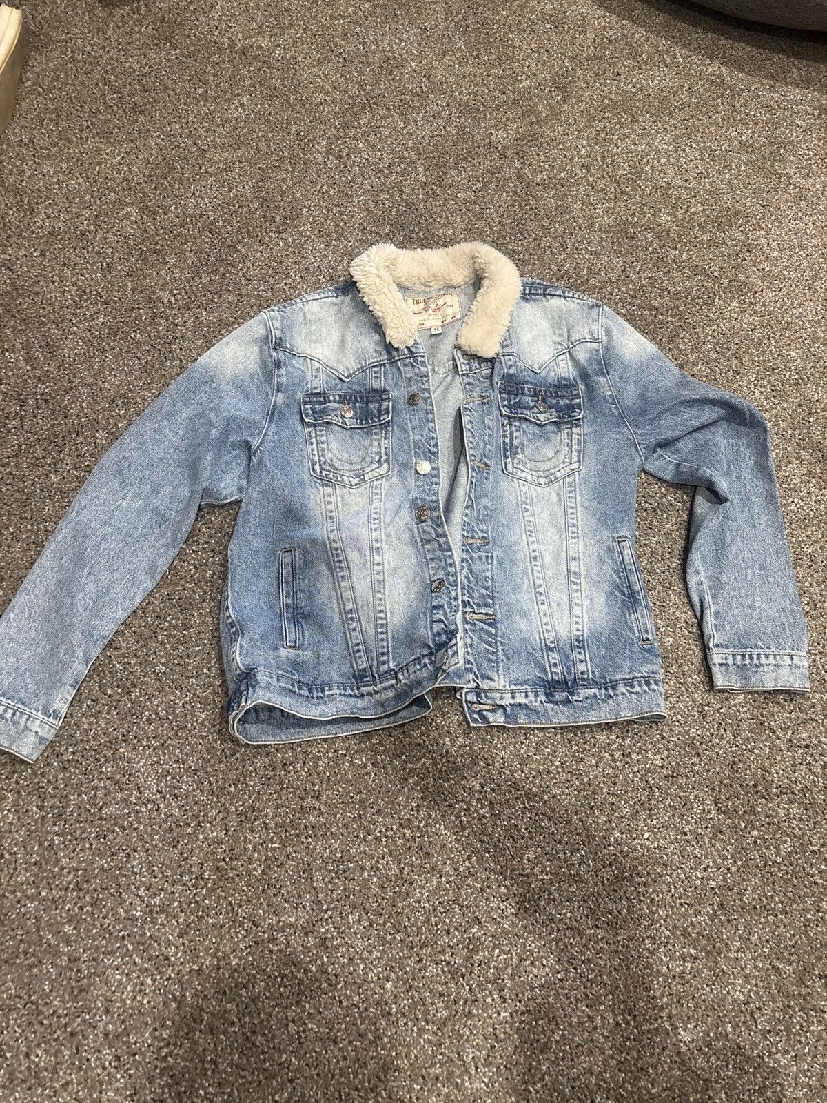 True Religion True Religion Denim Jacket Guitar Buddha