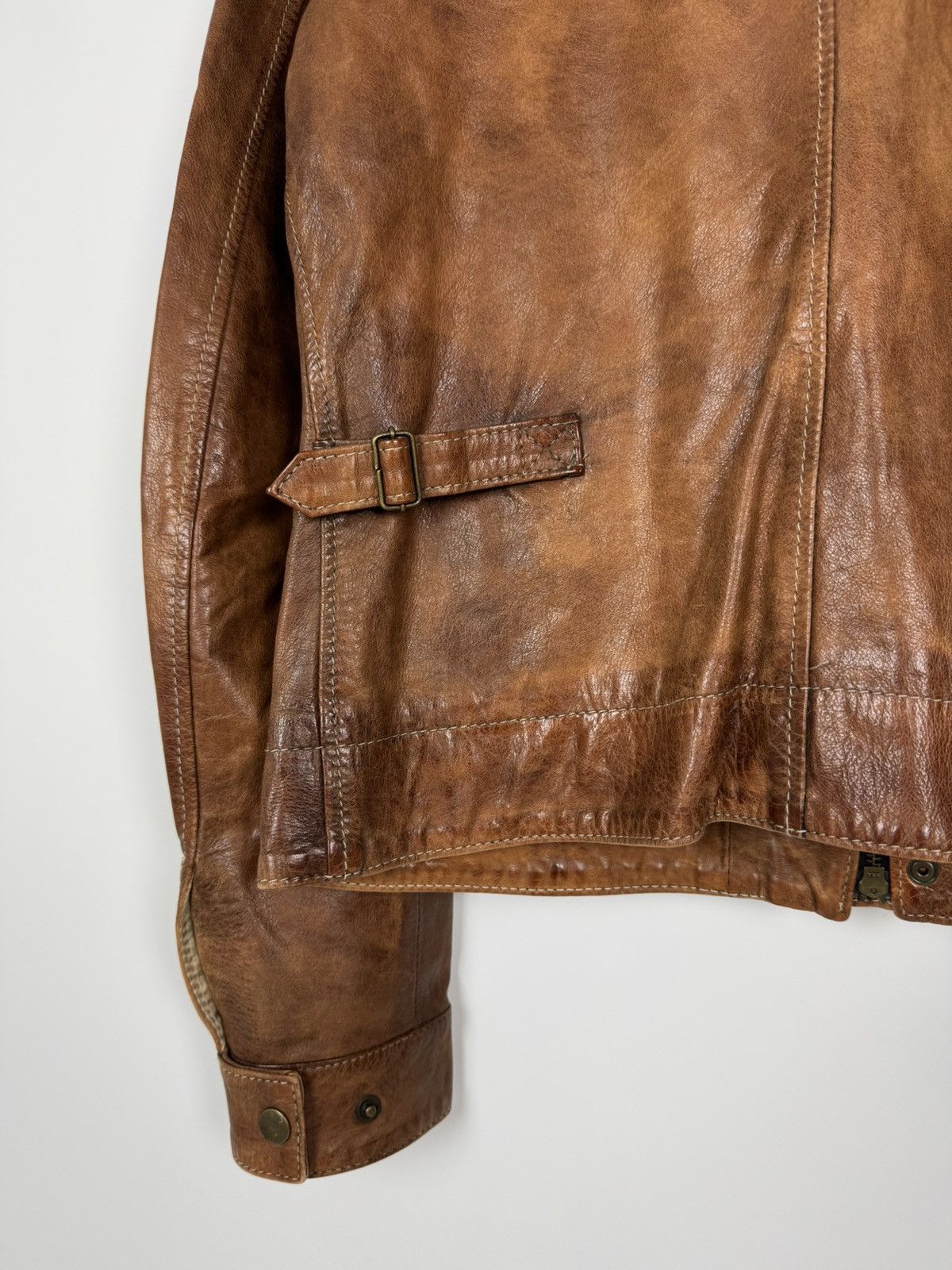 Belstaff Belstaff Brad Leather Brown Motorcycling Women’s Jacket Size XL / US 12-14 / IT 48-50 - 13 Thumbnail