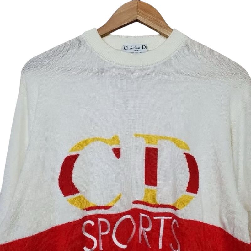 Christian Dior Monsieur × Dior Christian Dior Sports Big Logo Embordier Knitwear Size US L / EU 52-54 / 3 - 2 Thumbnail