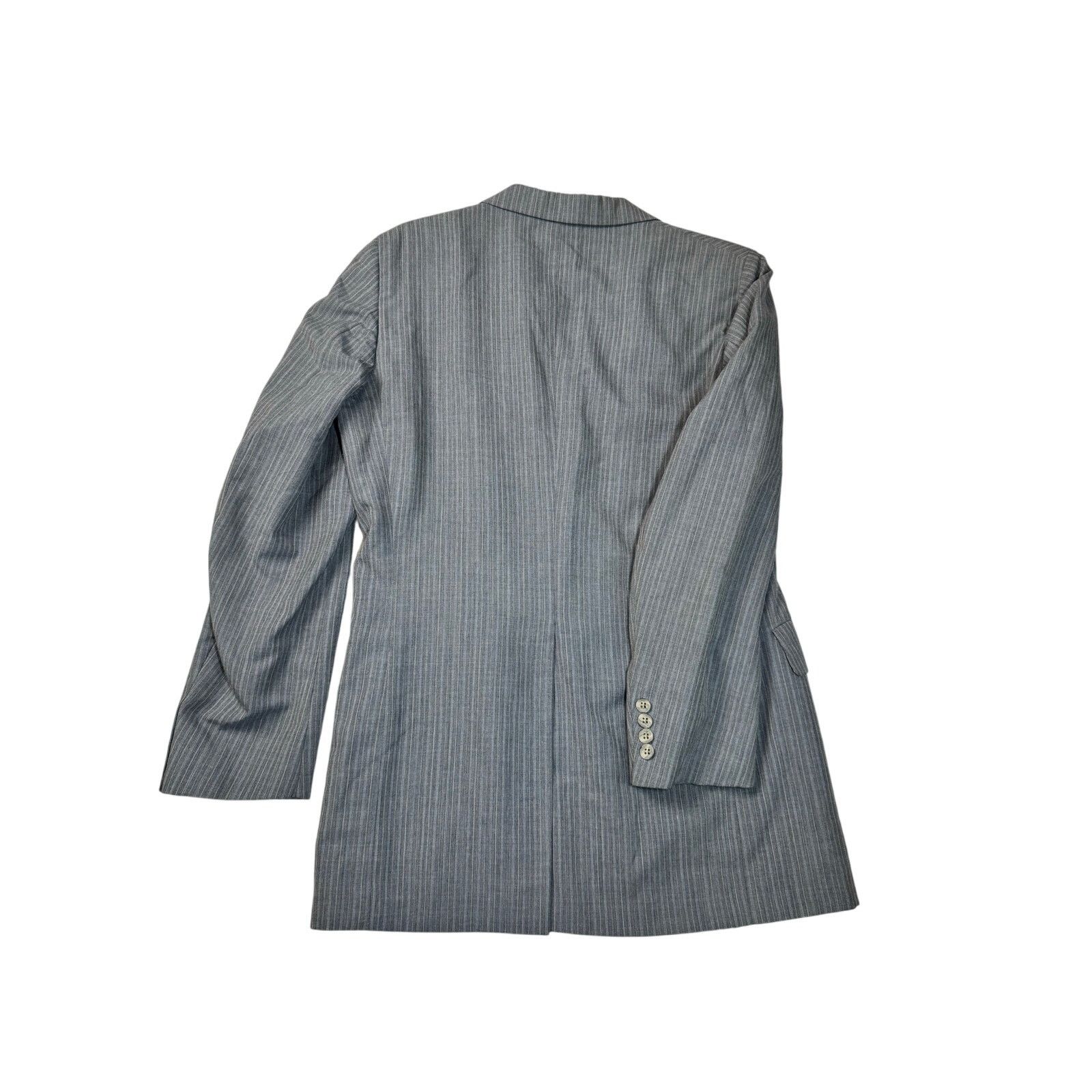 Aquascutum 70s VTG Aquascutum London Gray Pinstripe Suit 40R 34x33 Size 40R - 8 Thumbnail