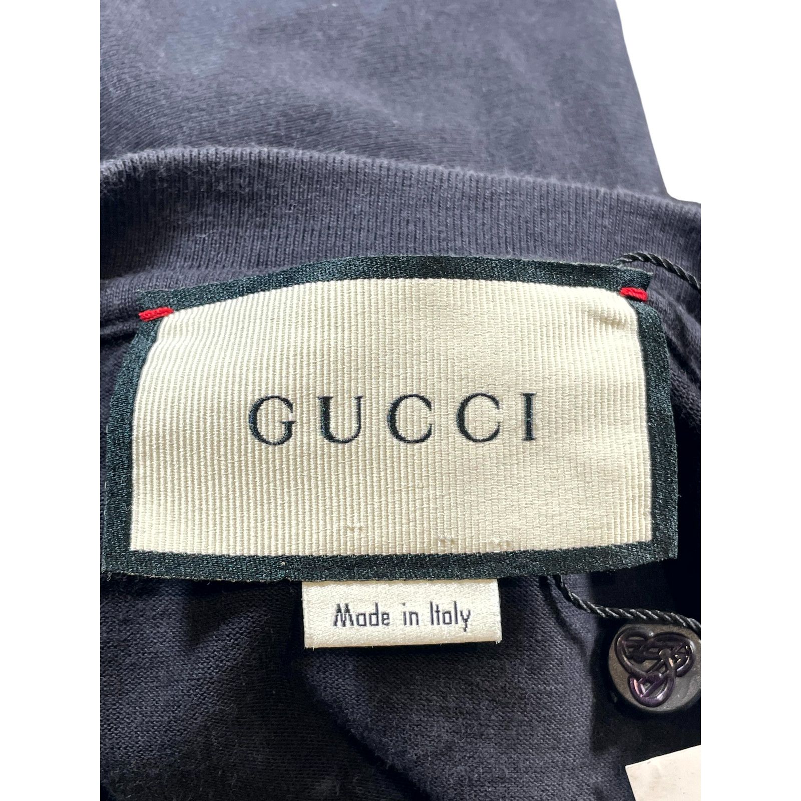 Gucci Gucci Logo Black, Red & White Tee Size US L / EU 52-54 / 3 - 3 Thumbnail