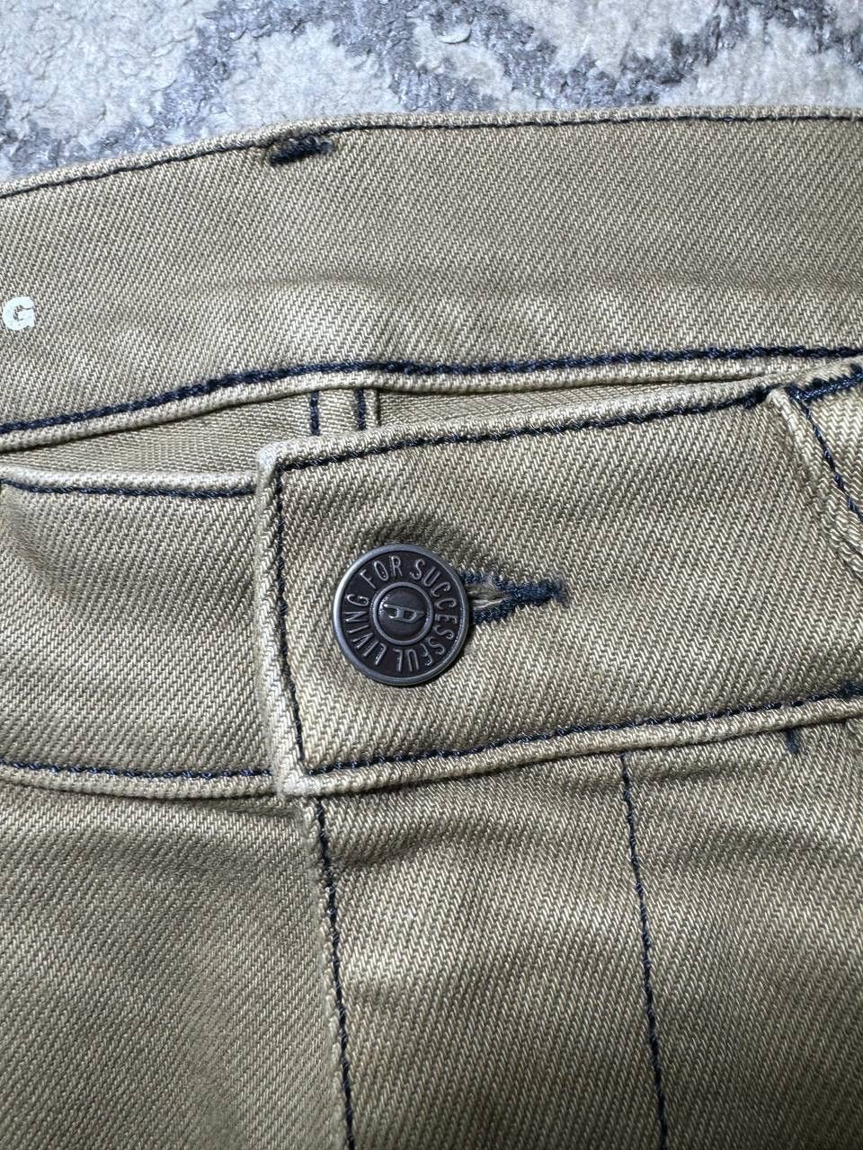 Diesel × Japanese Brand × Vintage Diesel Vintage Japanese Streetwear y2k Beige Denim Jeans Size US 32 / EU 48 - 8 Thumbnail