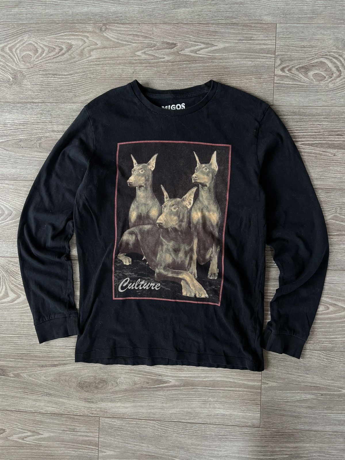 Migos × Rap Tees Migos Dobermans Dogs Culture Official Long Sleeve Tee Size US M / EU 48-50 / 2 - 1 Thumbnail