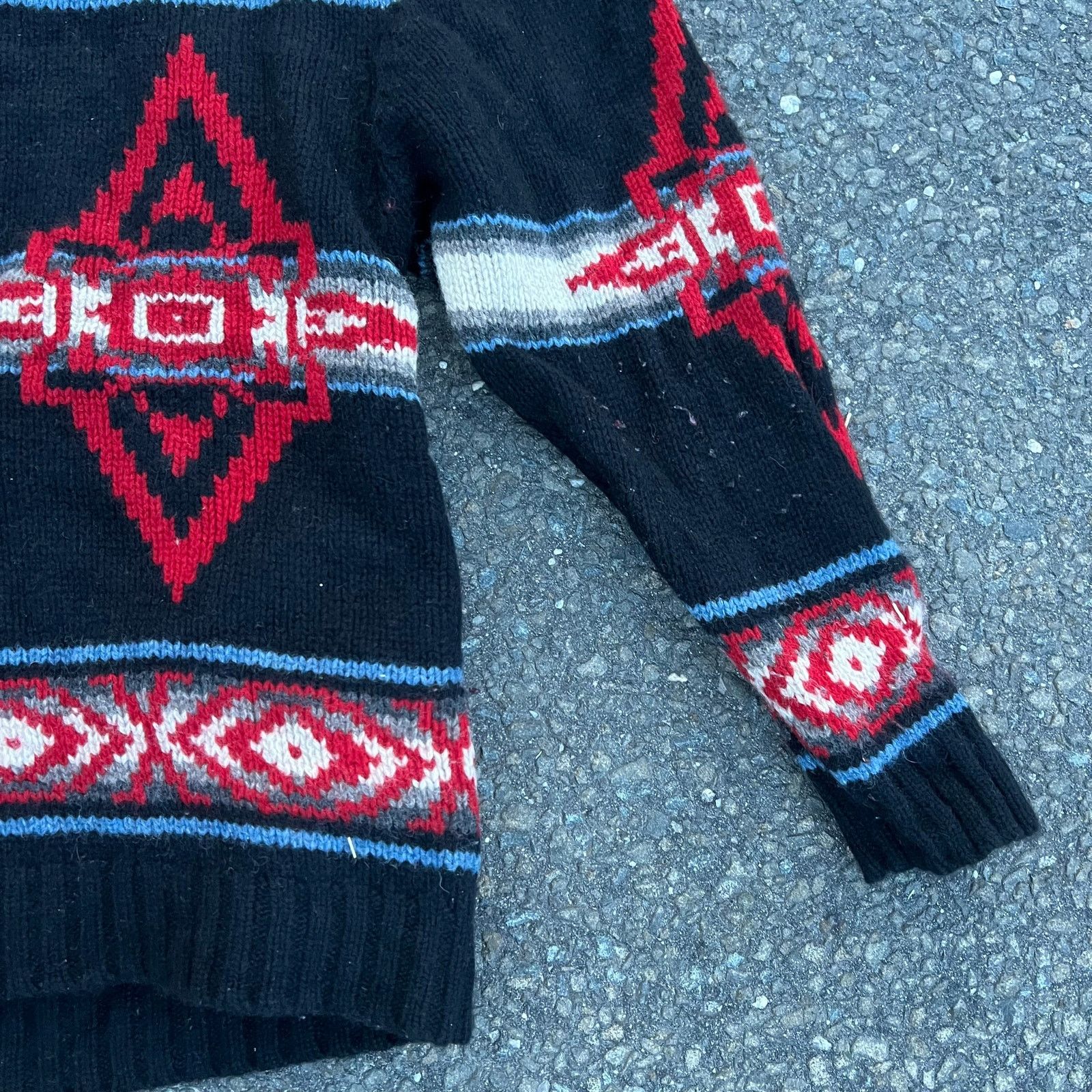 Pendleton × Vintage Vintage Pendleton wool knit zip up Aztec sweater sweatshirt Size US L / EU 52-54 / 3 - 5 Thumbnail