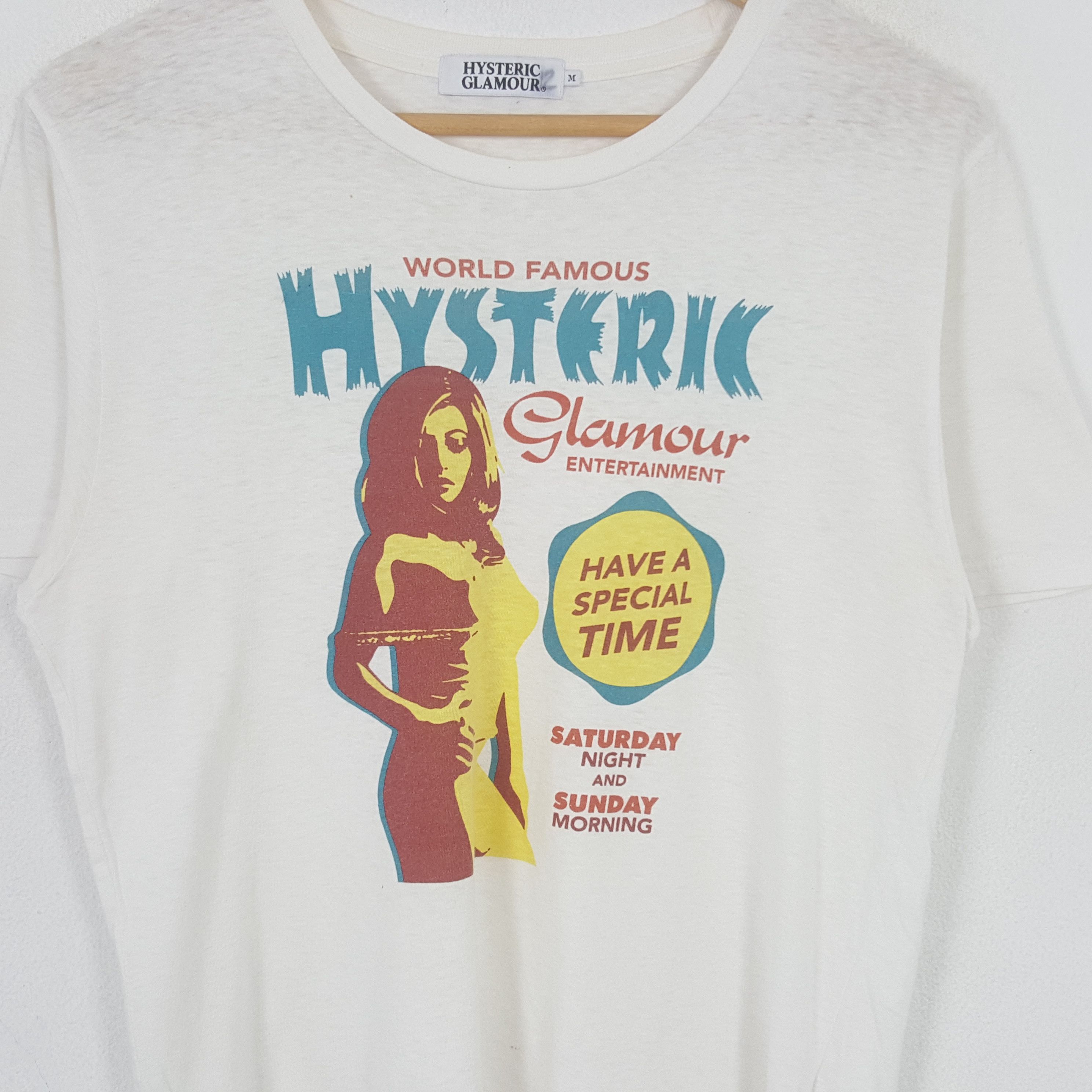 Hysteric Glamour Vintage Hysteric Glamour Japanese Brand Tshirt RR8 Size US M / EU 48-50 / 2 - 2 Thumbnail