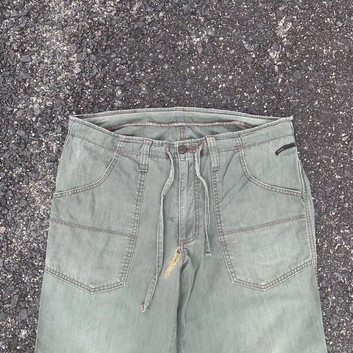 Japanese Brand FADED TROUSERS 36x31 JAPANESE VINTAGE ROLL UPS UTILITY PANTS Size US 36 / EU 52 - 2 Thumbnail