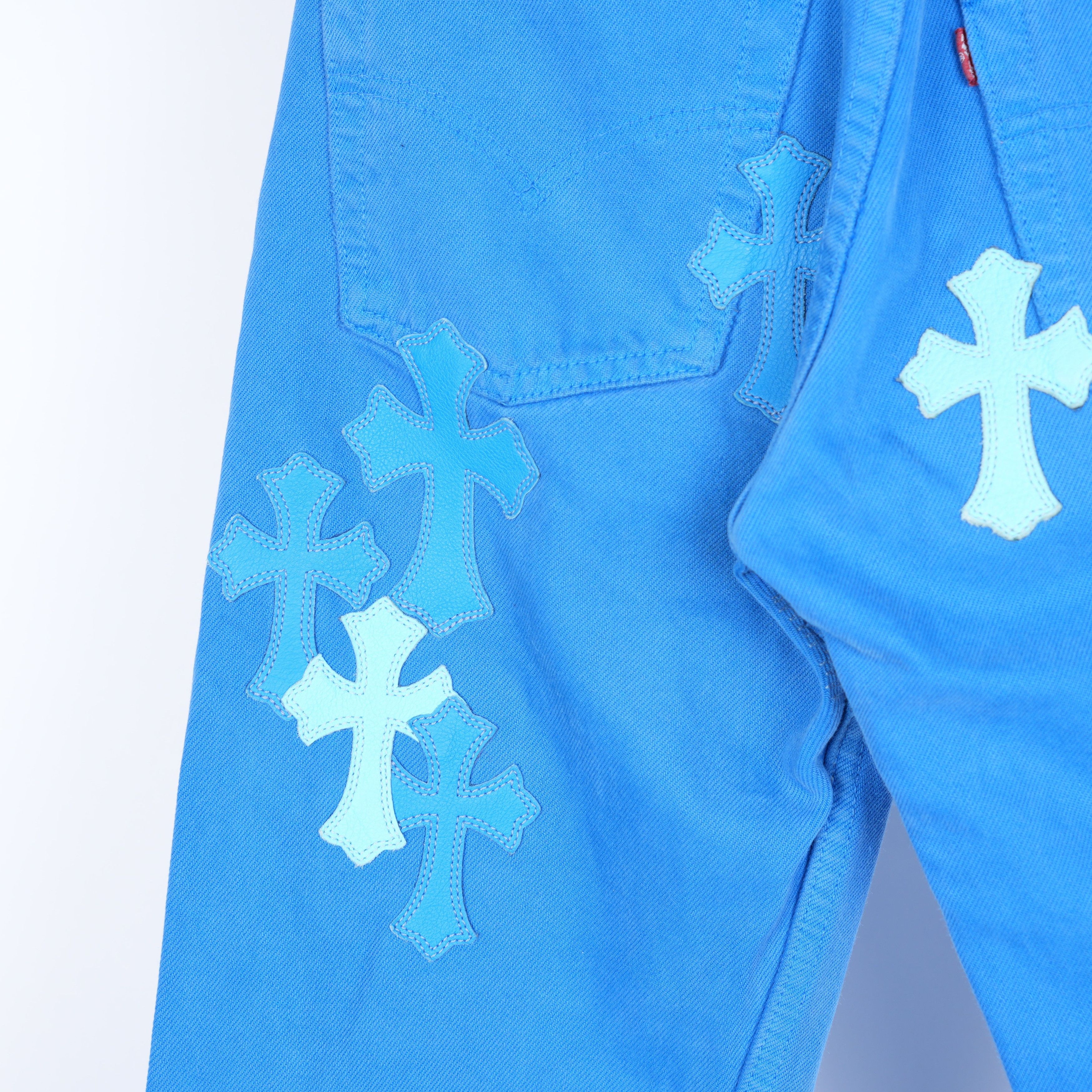 Chrome Hearts CHROME HEARTS BLUE LONDON JEANS Size US 26 / EU 42 - 7 Thumbnail
