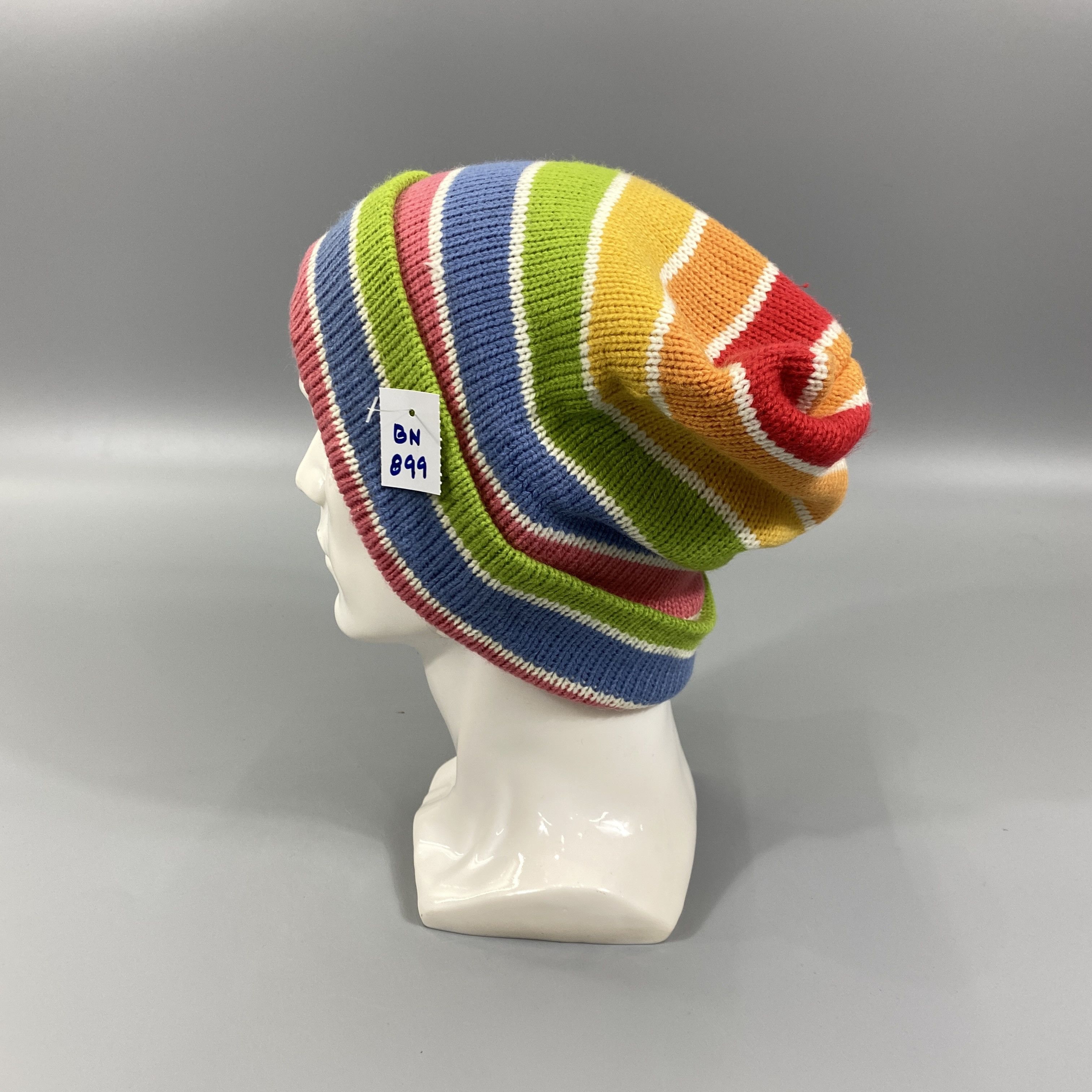 Japanese Brand Rainbow Slouchy Snow Cap Beanie Hats -BN899 Size ONE SIZE - 1 Thumbnail
