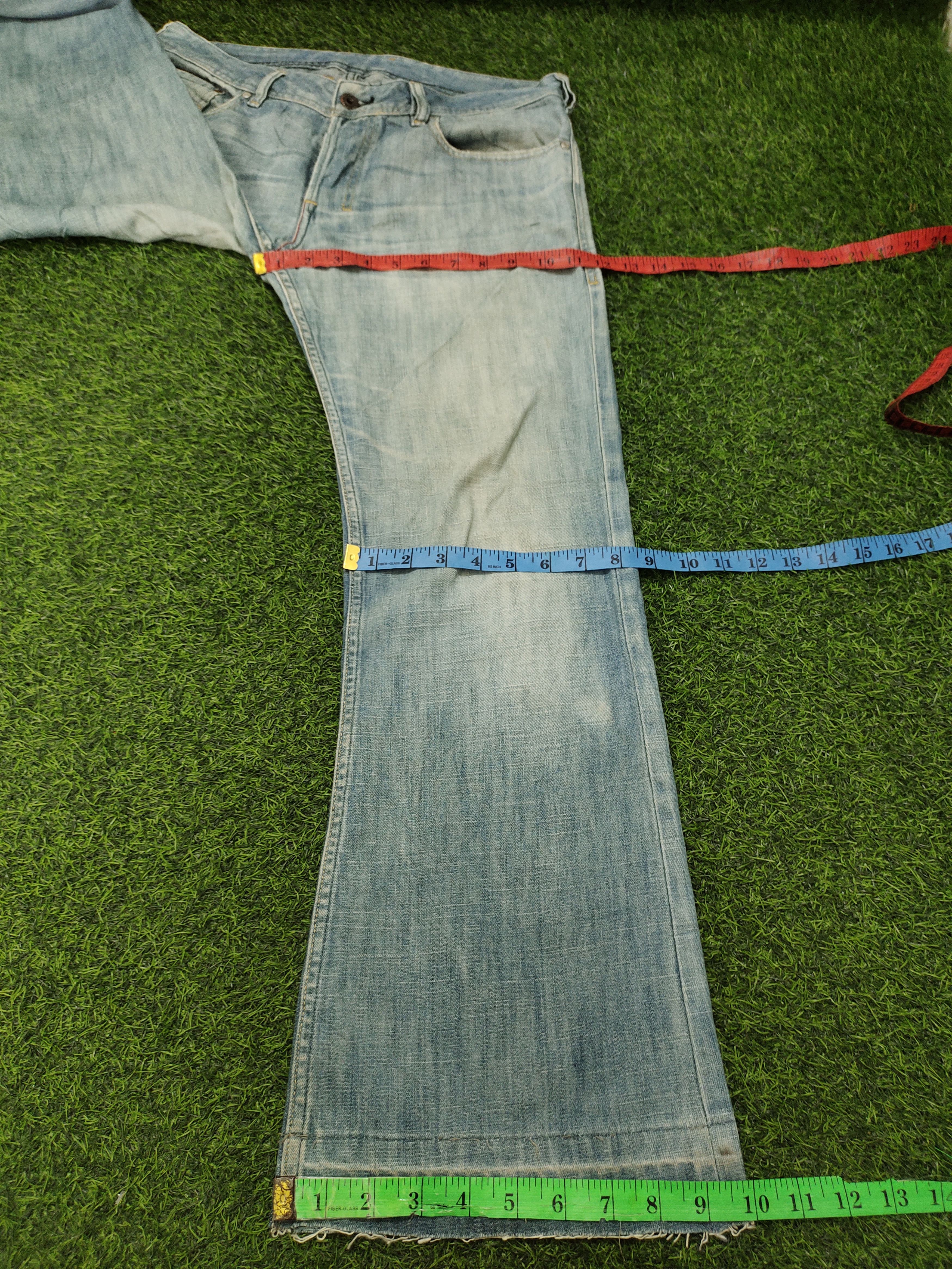 Diesel Flare Jeans Diesel Clawmark Distress Faded Denim Bootcut Y2k Size US 32 / EU 48 - 21 Thumbnail
