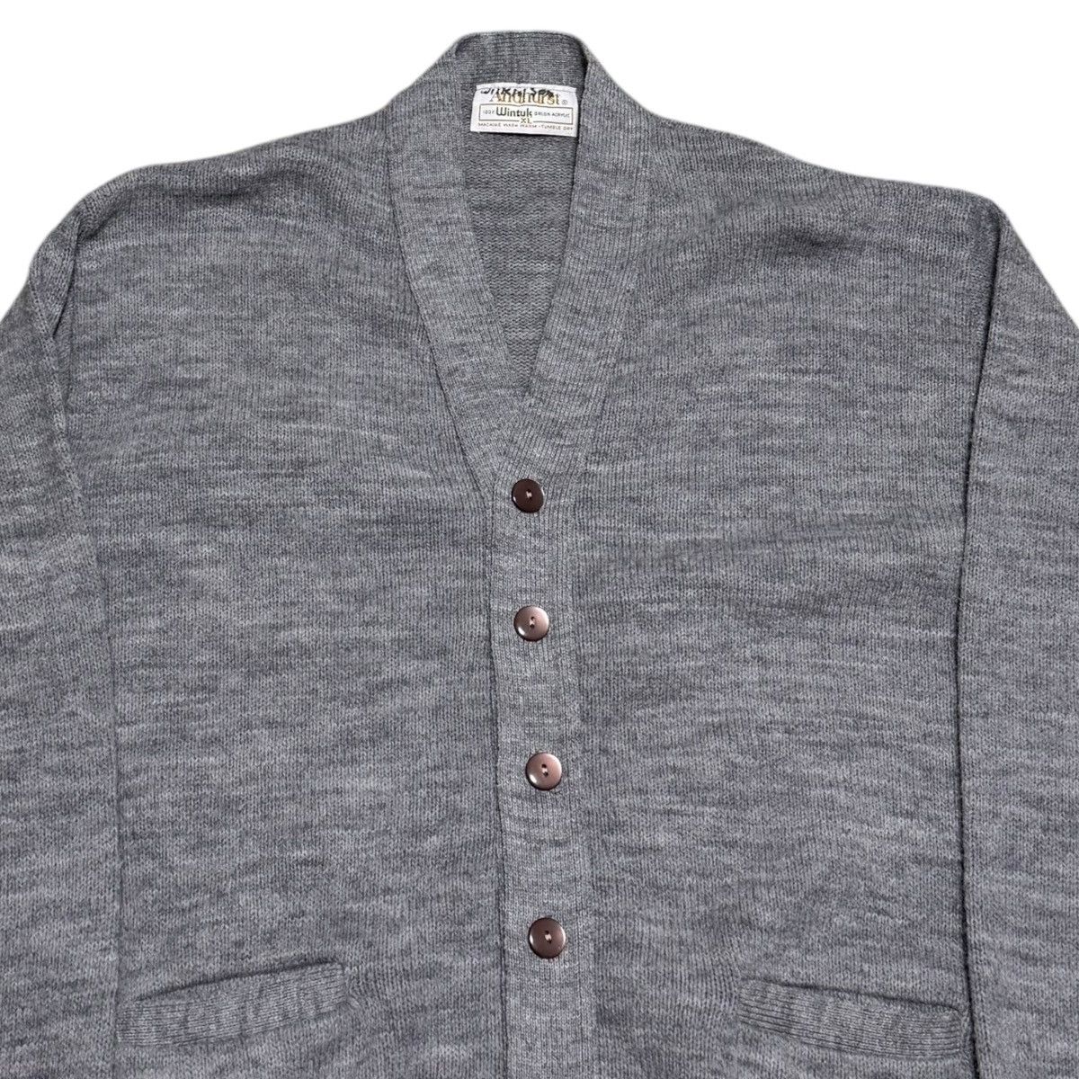 Vintage Vintage Anahurst Acrylic Gray Cardigan Sweater Women’s XL Size XL / US 12-14 / IT 48-50 - 2 Thumbnail