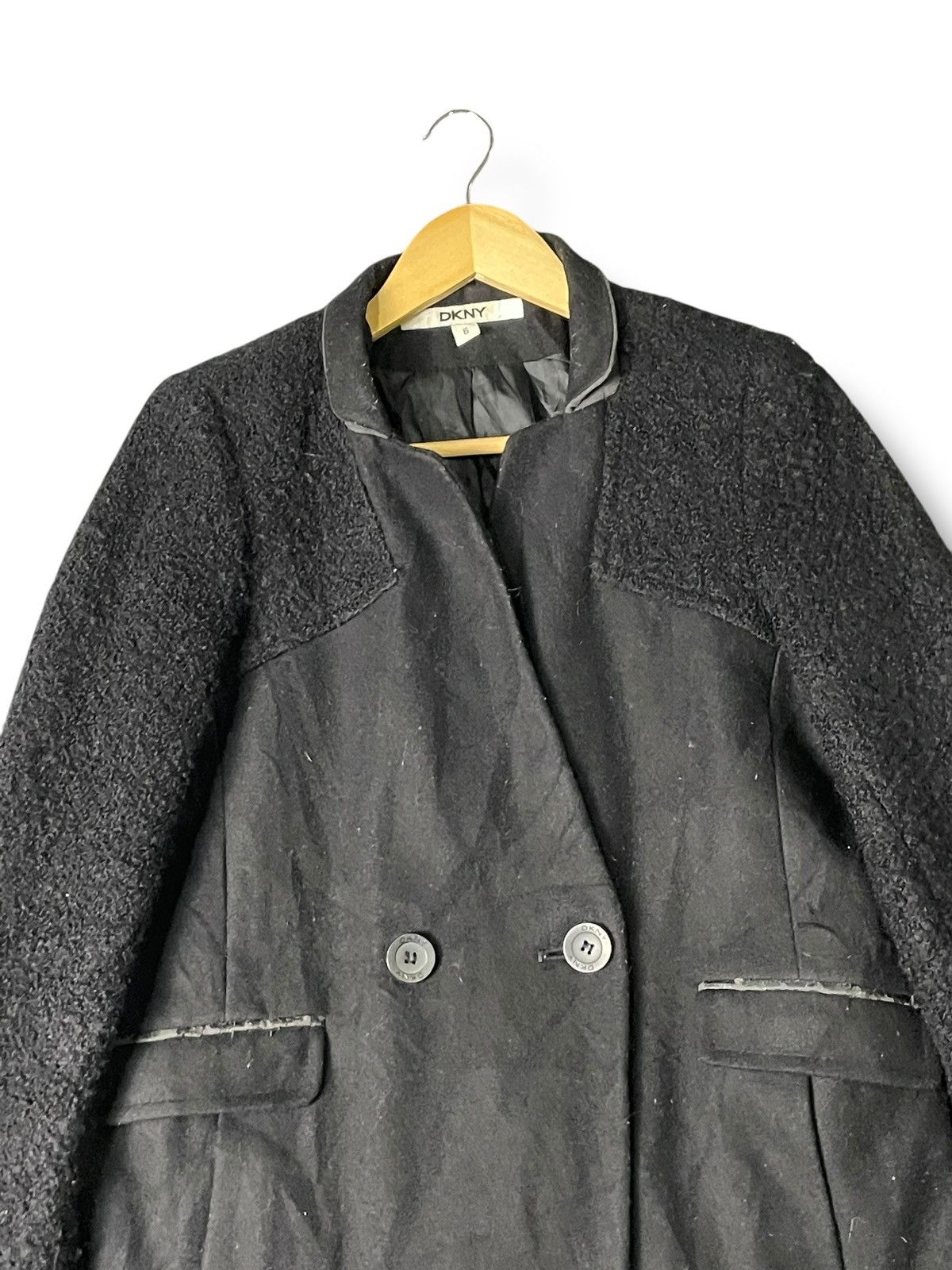 DKNY × Designer × Vintage DKNY x Vintage Double Breasted Wool Coat (42) Size US XS / EU 42 / 0 - 4 Thumbnail