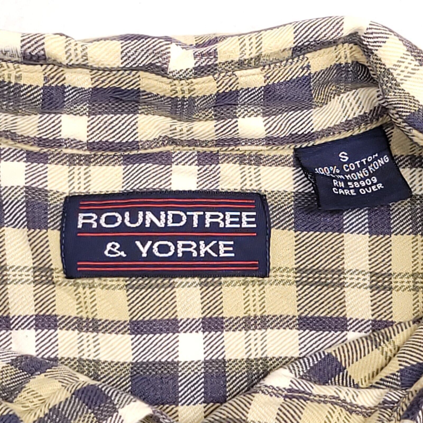 Roundtree & Yorke Roundtree & Yorke Madras Flannel Shirt Mens Size S Yellow Size US S / EU 44-46 / 1 - 3 Thumbnail