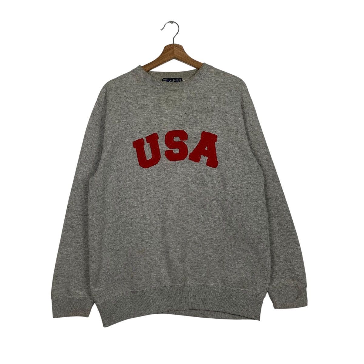Japanese Brand Vintage Japanese Brand Time Lag USA Sweatshirt Size US L / EU 52-54 / 3 - 1 Thumbnail