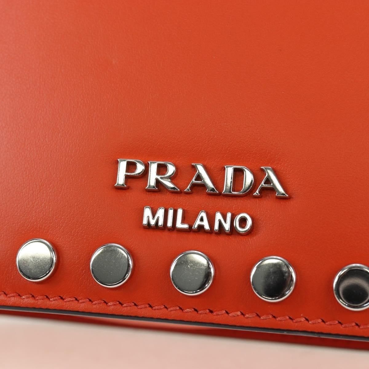 Prada Prada Saffiano Galleria Shoulder Bag Orange Size ONE SIZE - 2 Thumbnail