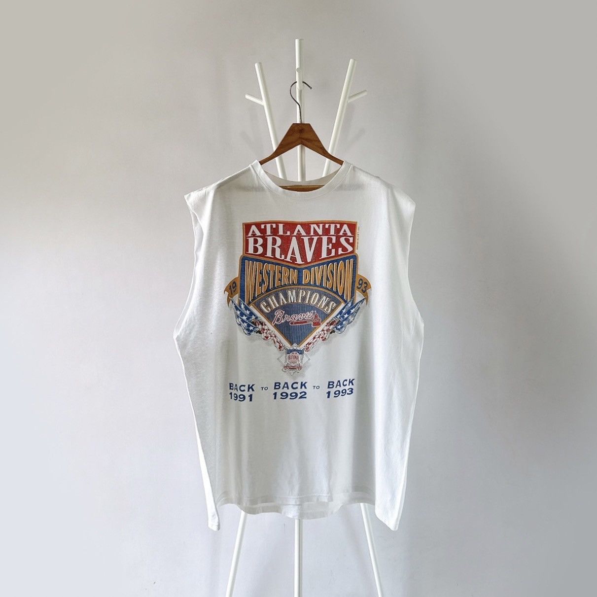Starter × Vintage 90s Atlanta Braves MLB t-shirt/ XL Size US XL / EU 56 / 4 - 1 Thumbnail