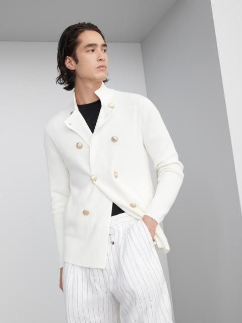 Brunello Cucinelli Cardigan in Open White Size US S / EU 44-46 / 1 - 1 Thumbnail