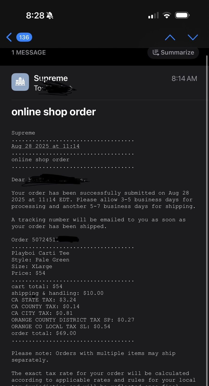 Supreme supreme playboi carti tee Size US XL / EU 56 / 4 - 3 Thumbnail