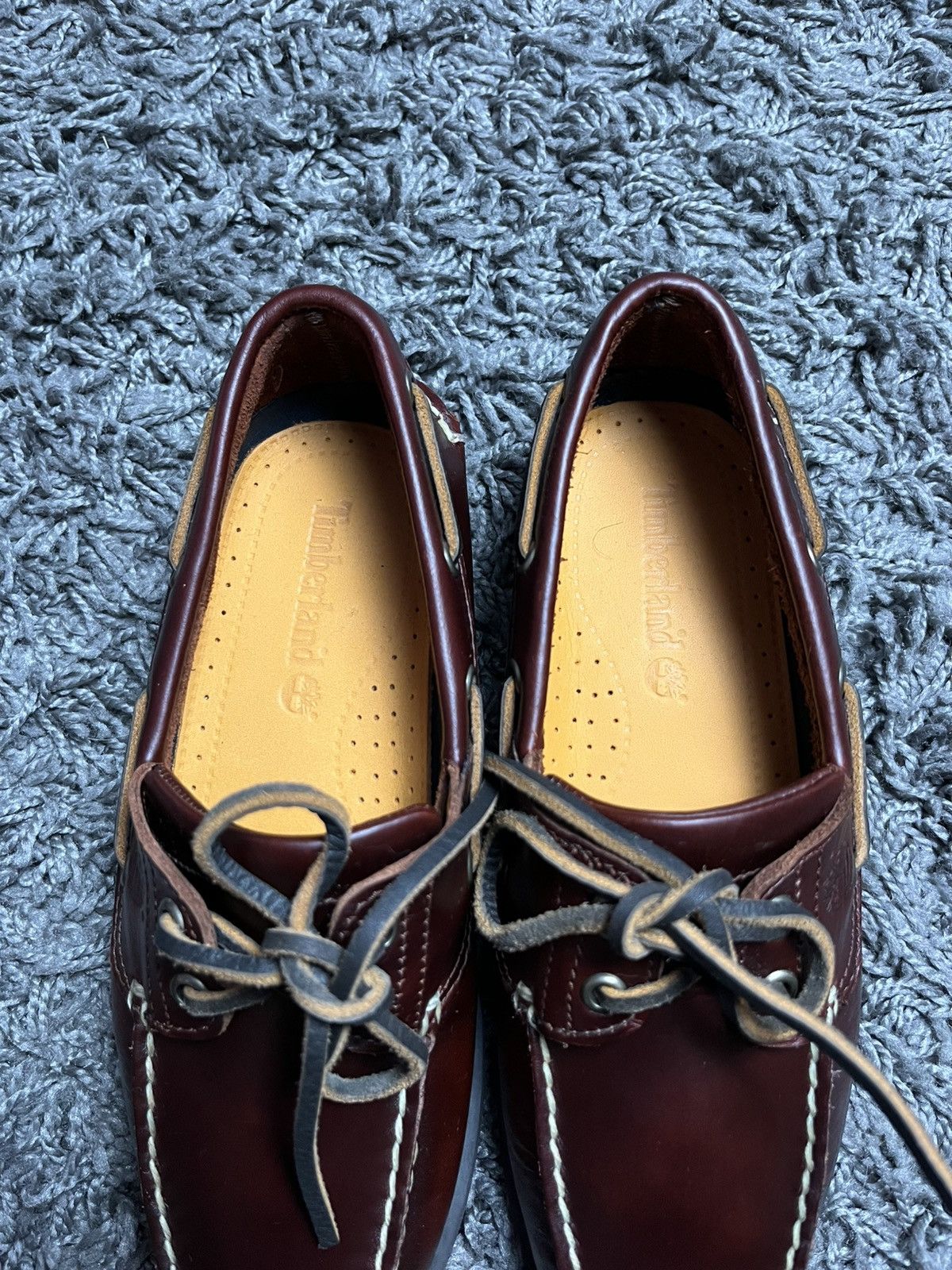 Timberland Timberland Classic 2-Eye Leather Boat Shoes Burgundy 39.5 Size US 6.5 / EU 39-40 - 4 Thumbnail