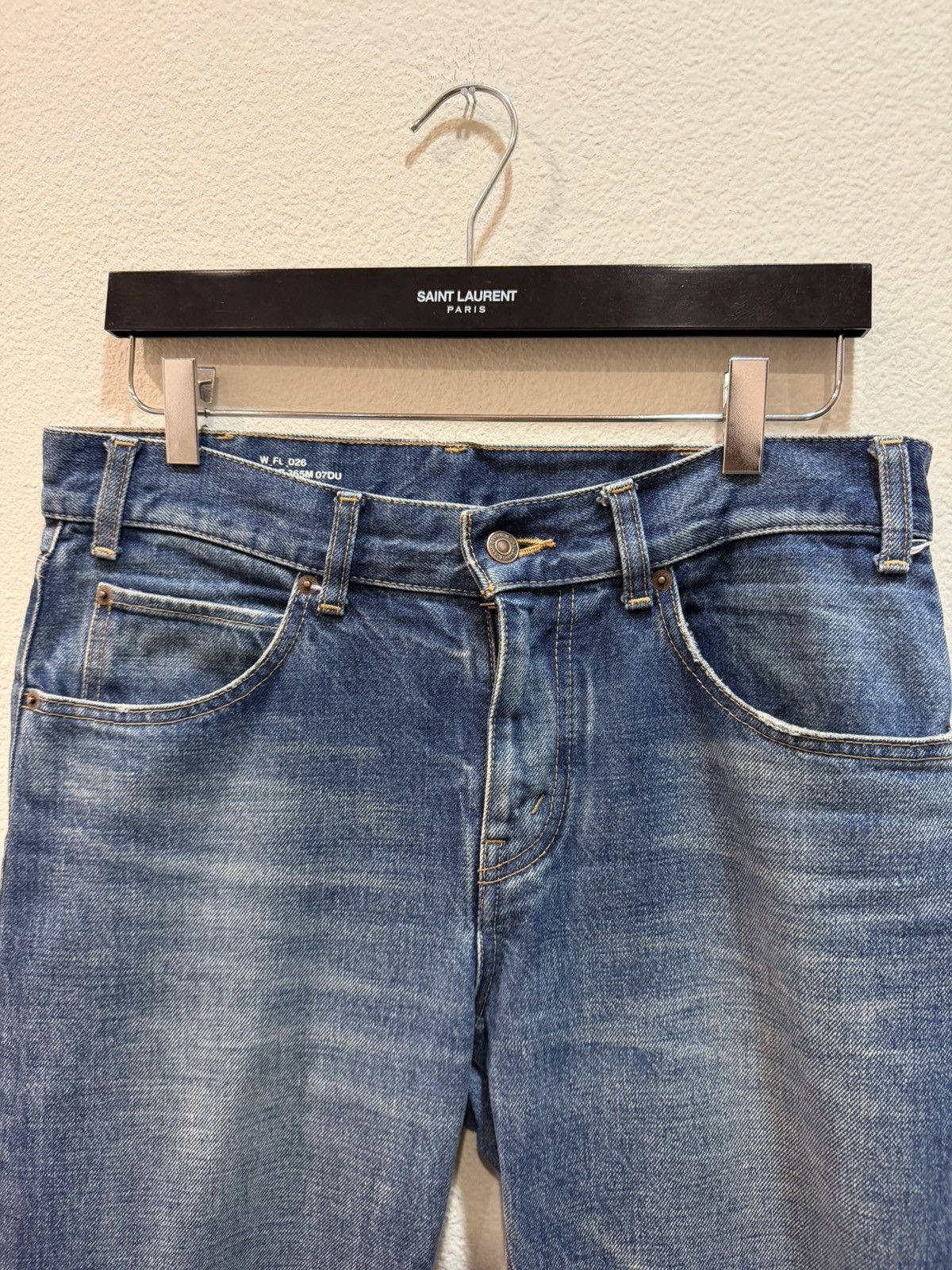 Celine SS24 Marcos Union Wash Flare Denim Jeans 27 Size US 33 - 2 Thumbnail