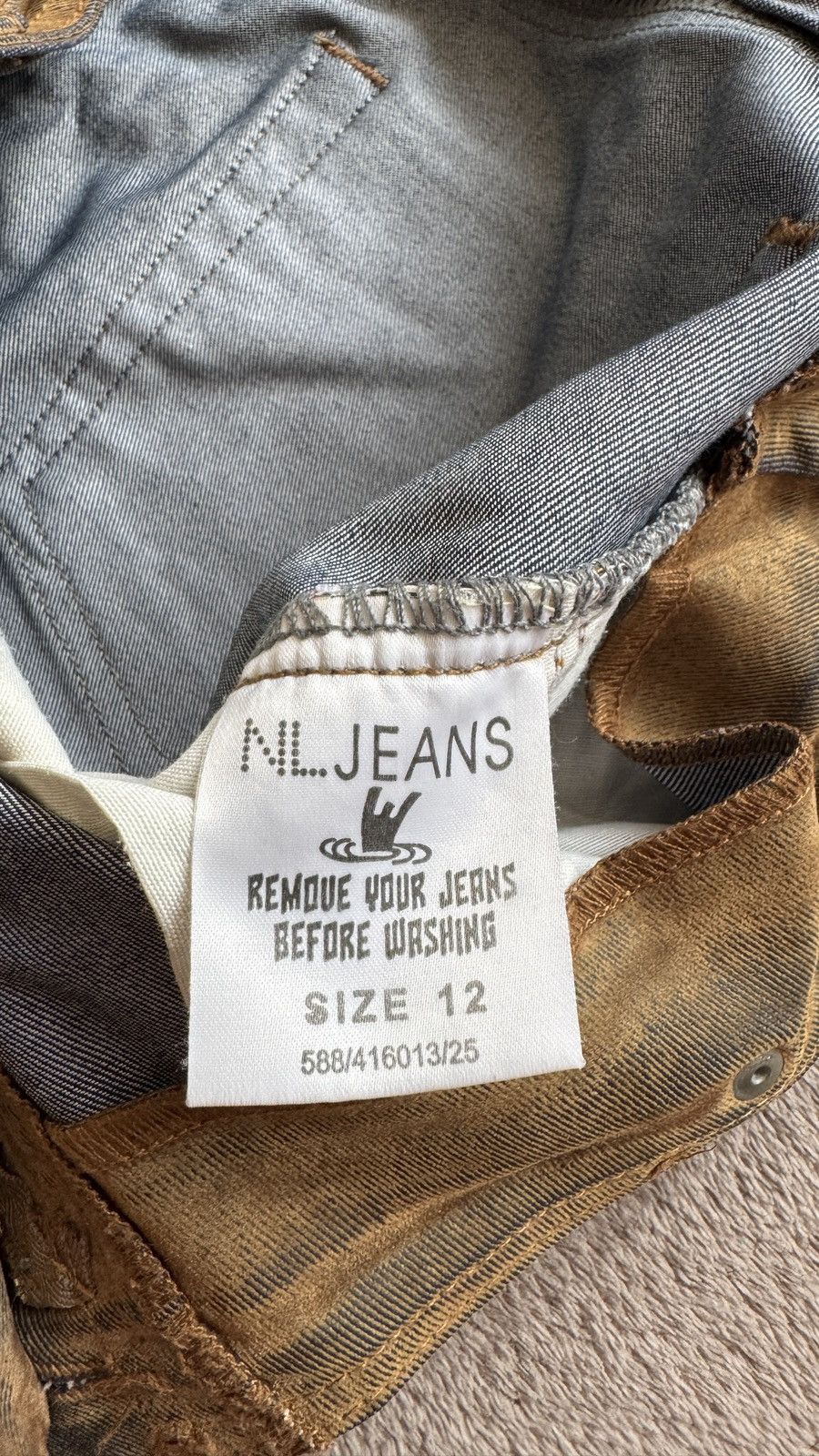 Japanese Brand Flared Grunge Y2K Vintage Distressed Jeans LGB rick owens Size 34" / US 12 / IT 48 - 4 Thumbnail