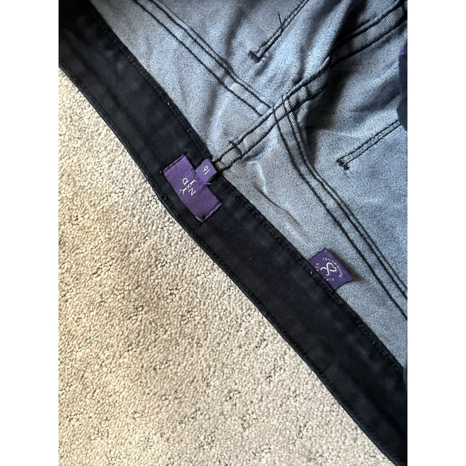 NYDJ NYDJ Black Straight Jeans 16 Mid Rise Straight Leg Womens Denim Size 38" / US 16 / IT 52 - 5 Thumbnail