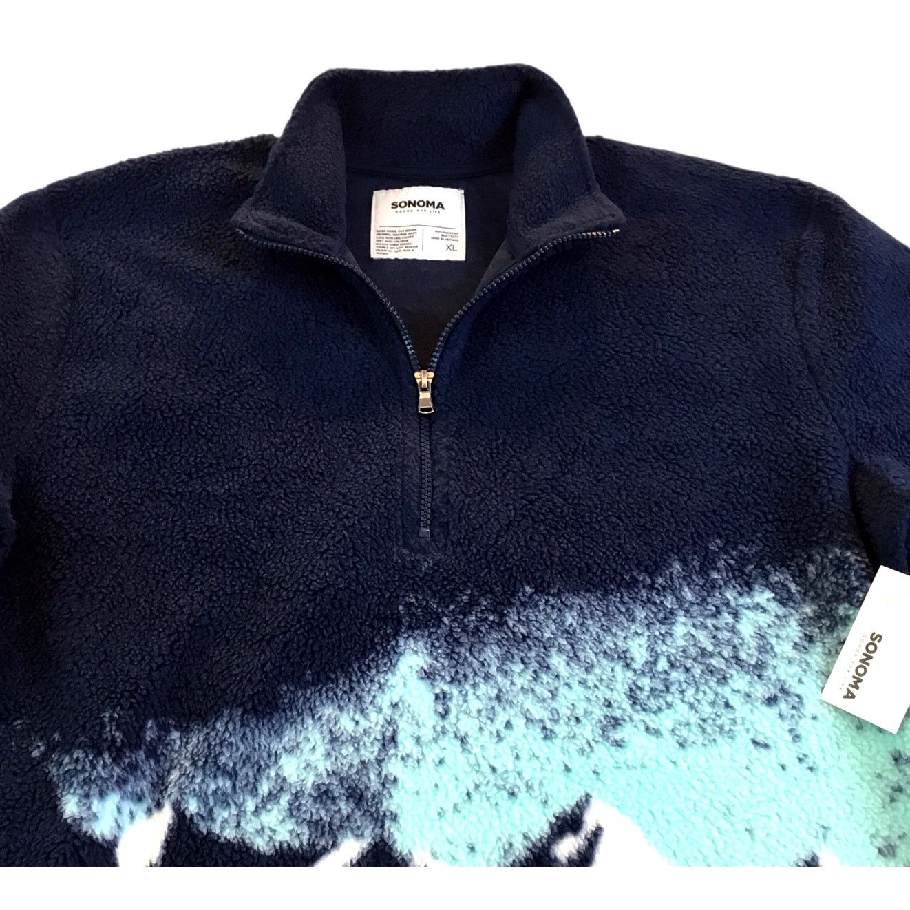 Sonoma Arctic Fleece Blue Half-Zip Size XLarge Sonoma NWT $39.99 Size US XL / EU 56 / 4 - 1 Thumbnail