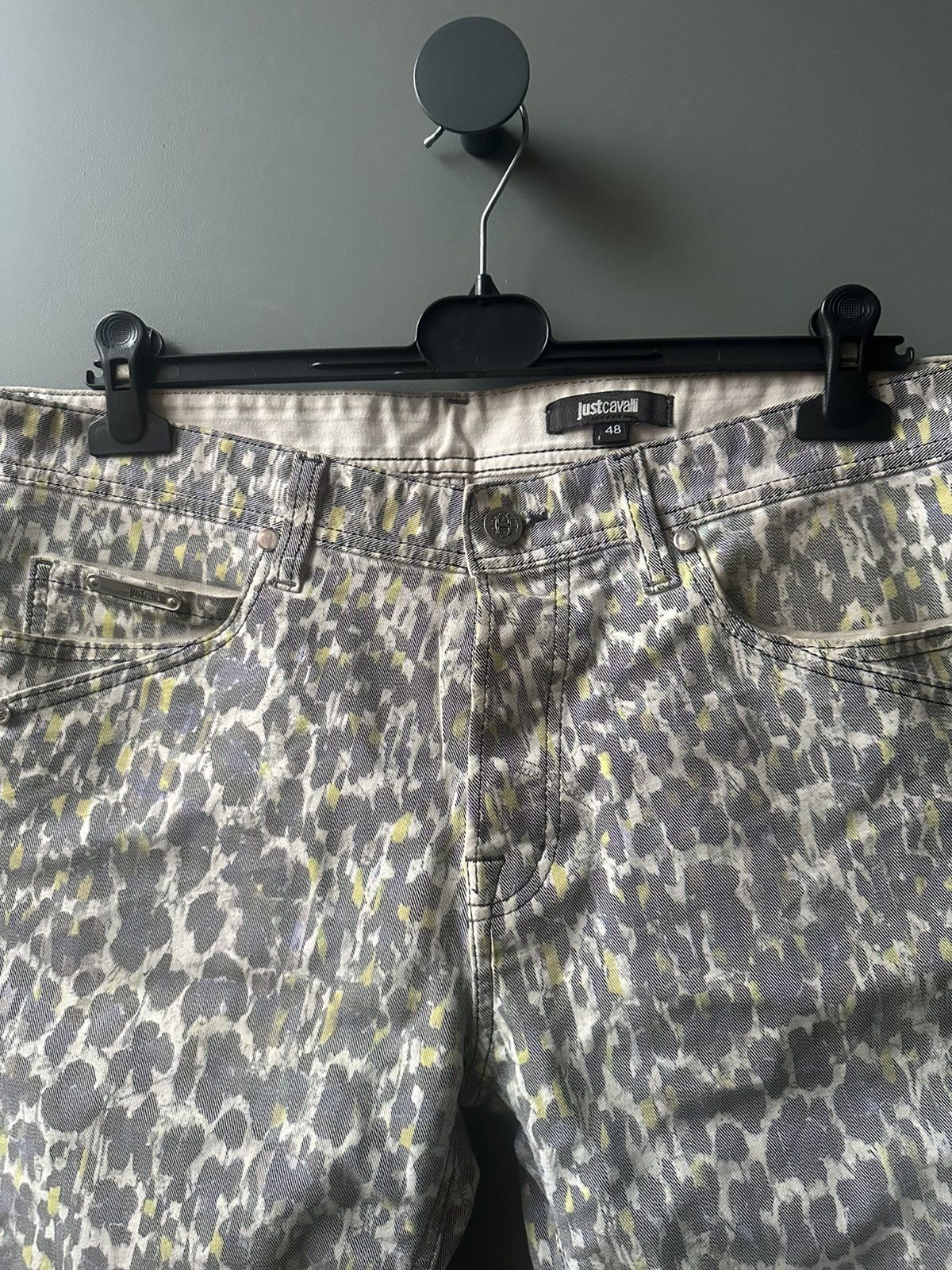 Just Cavalli Just Cavalli Denim Leopard Shorts Size 48 Size 34" / US 12 / IT 48 - 2 Thumbnail