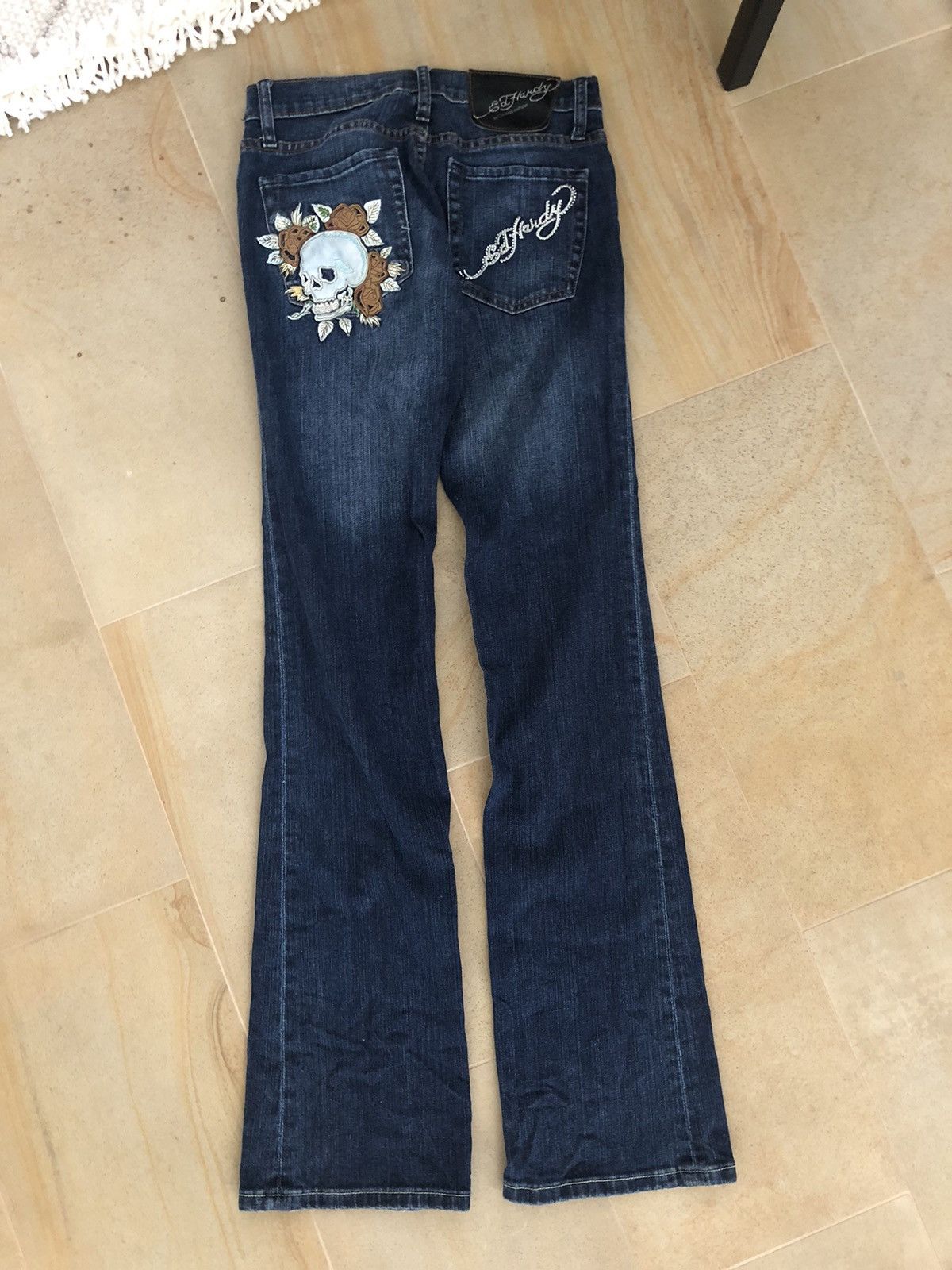 Christian Audigier × Ed Hardy × Vintage VINTAGE ED HARDY BY CHRISTIAN AUDIGIER Y2K STYLE JEANS Size 25" / US 0 / IT 36 - 1 Thumbnail