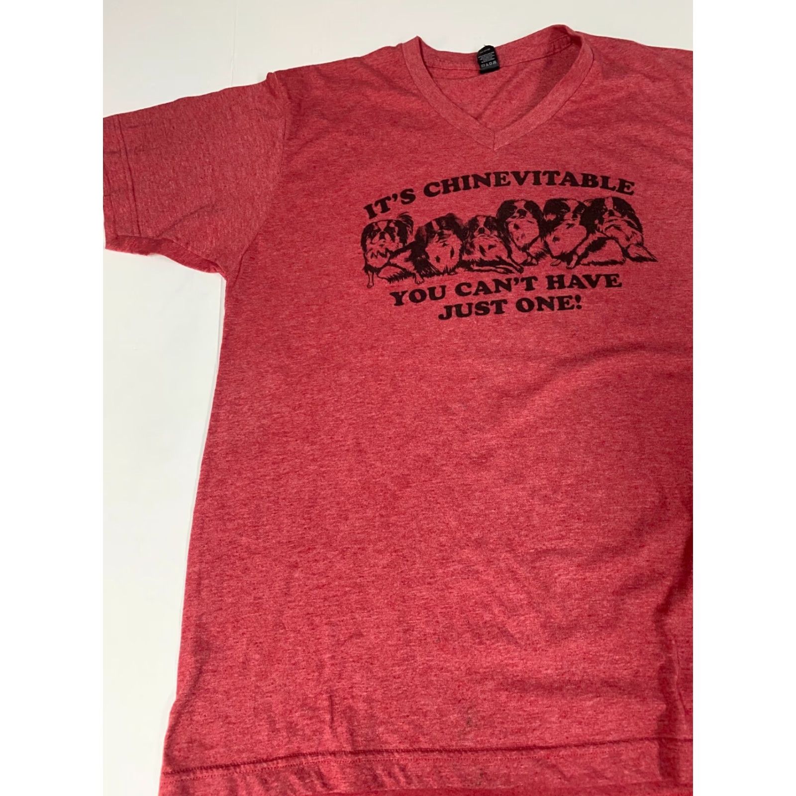 Tultex Dogs Mens T-Shirt L Red Tultex Hanes Beefy-T Chipotle Logo Cotton Size US L / EU 52-54 / 3 - 3 Thumbnail