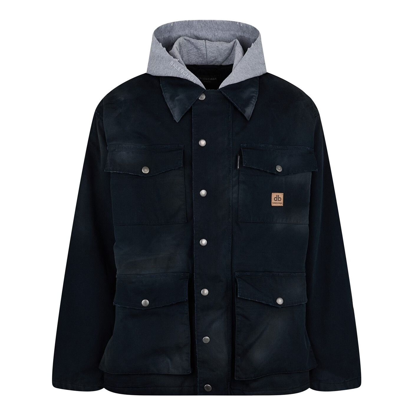 Balenciaga balenciaga hooded cotton jacket with pockets Size US L / EU 52-54 / 3 - 2 Thumbnail