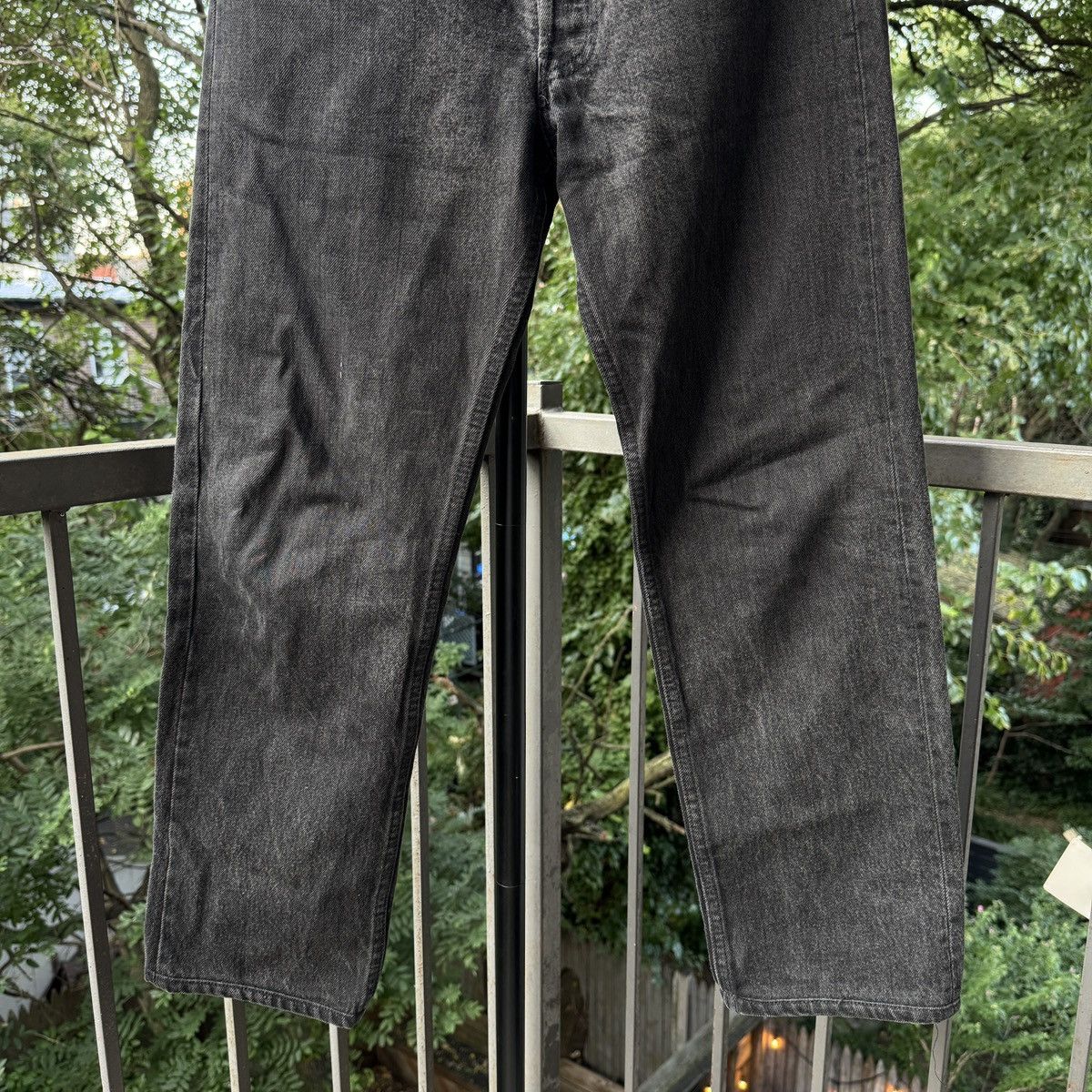 Levi's Vintage 1980s Levi's 501 Black Denim Jeans USA ERD Grunge Size US 30 / EU 46 - 7 Thumbnail