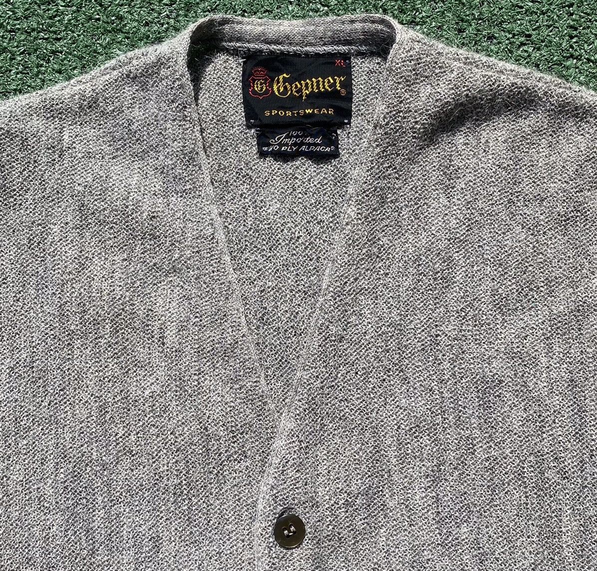Vintage Vintage 70’s 100% ALPACA 2-Ply Cardigan Grey Sweater Medium Size US M / EU 48-50 / 2 - 4 Thumbnail