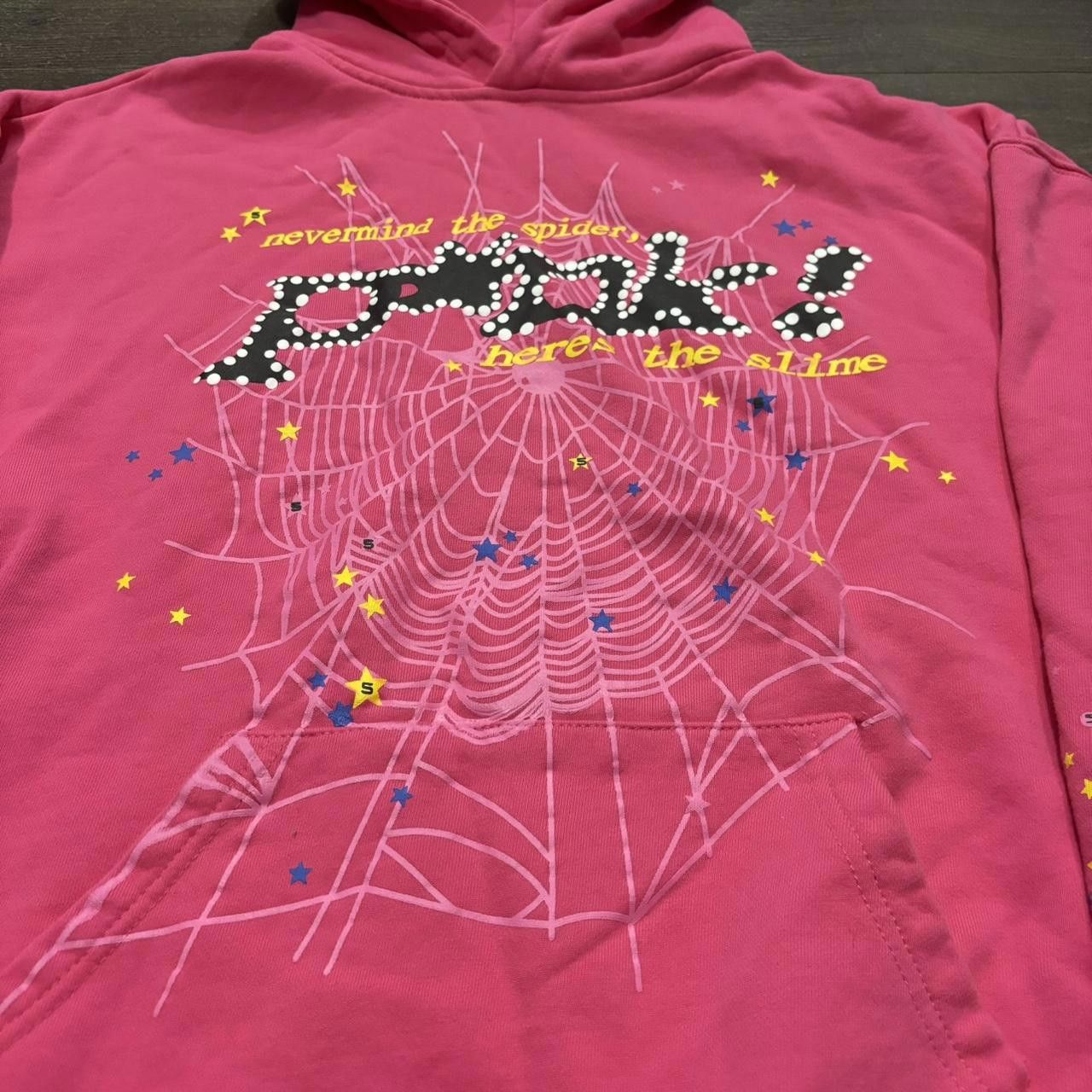 Designer spider never mind the spiders here’s the slime pink hoodie Size M / US 6-8 / IT 42-44 - 3 Thumbnail