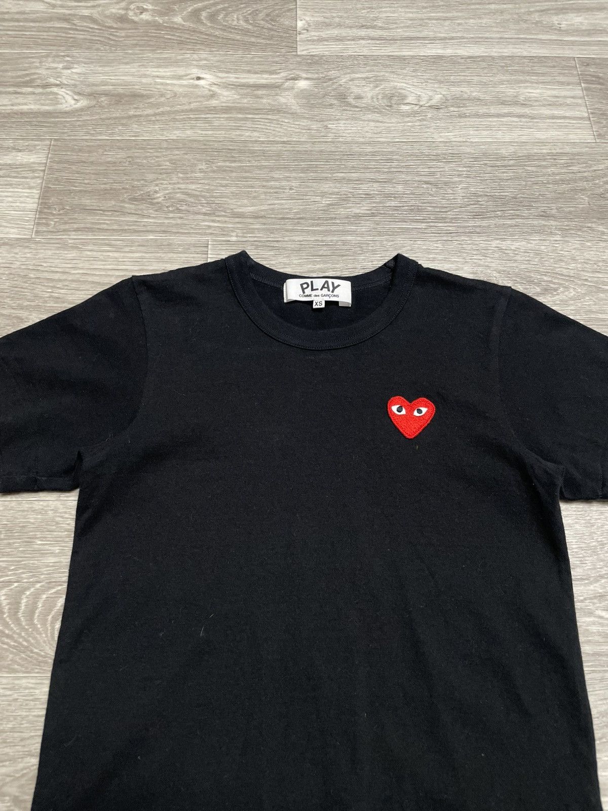 Comme des Garcons Comme Des Garsons Play Heart Logo Black T-Shirt Y2K Size XS / US 0-2 / IT 36-38 - 2 Thumbnail