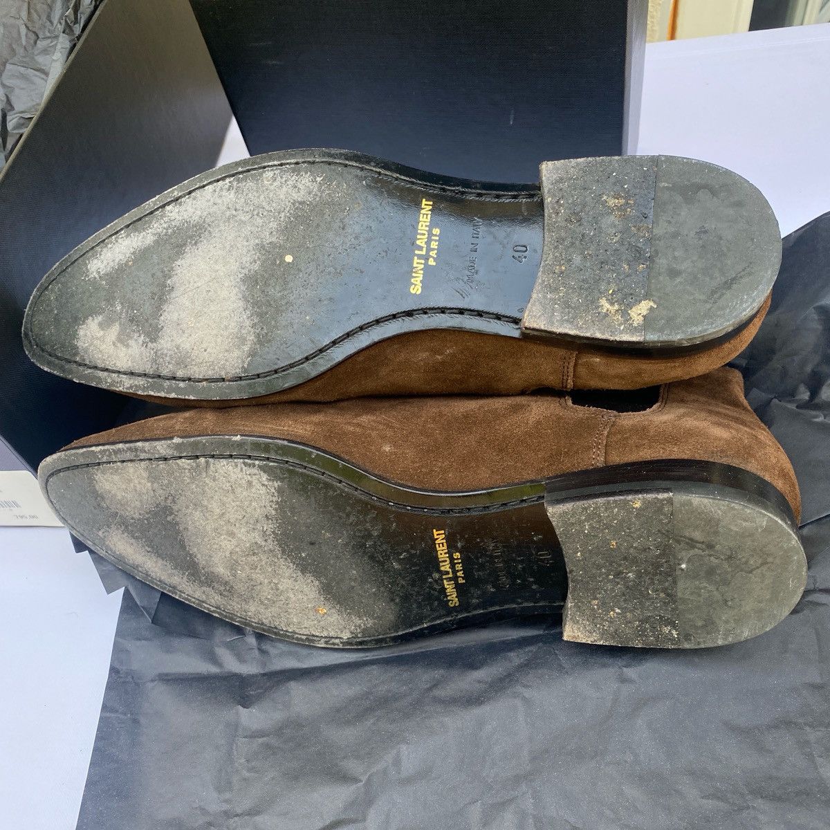 Saint Laurent Paris London Chelsea boot Size US 7 / EU 40 - 6 Thumbnail