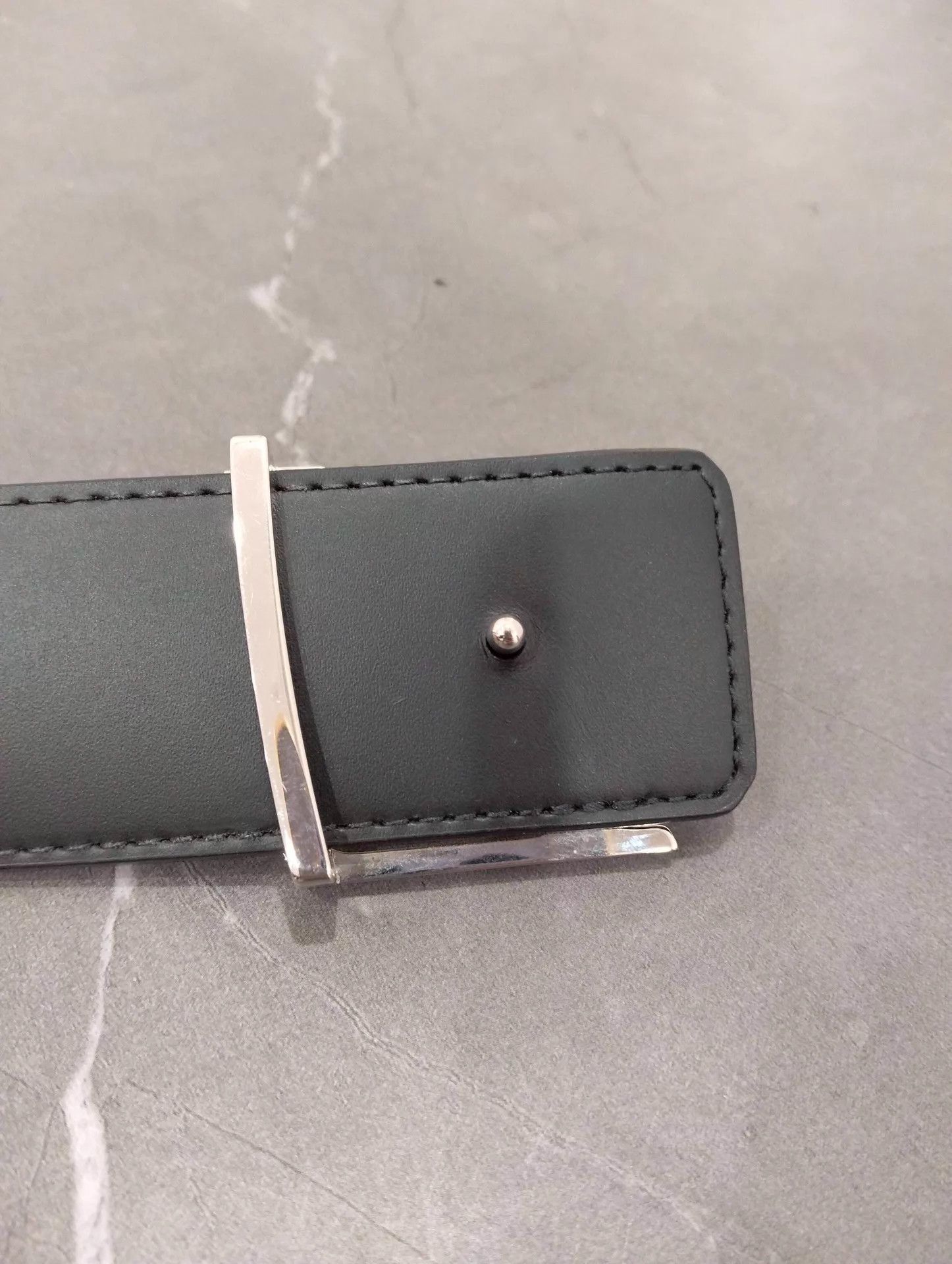 Louis Vuitton LV Monogram Silver Buckle Belt 95cm 95 New Size ONE SIZE - 3 Thumbnail