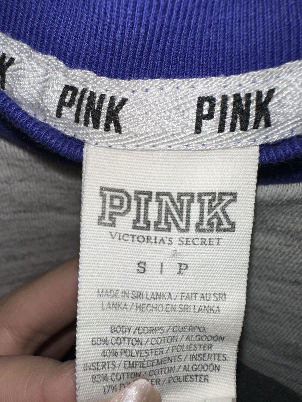 Victoria's Secret Y2K Pink Victoria Secret varsity crew french terry cloth Size S / US 4 / IT 40 - 6 Thumbnail