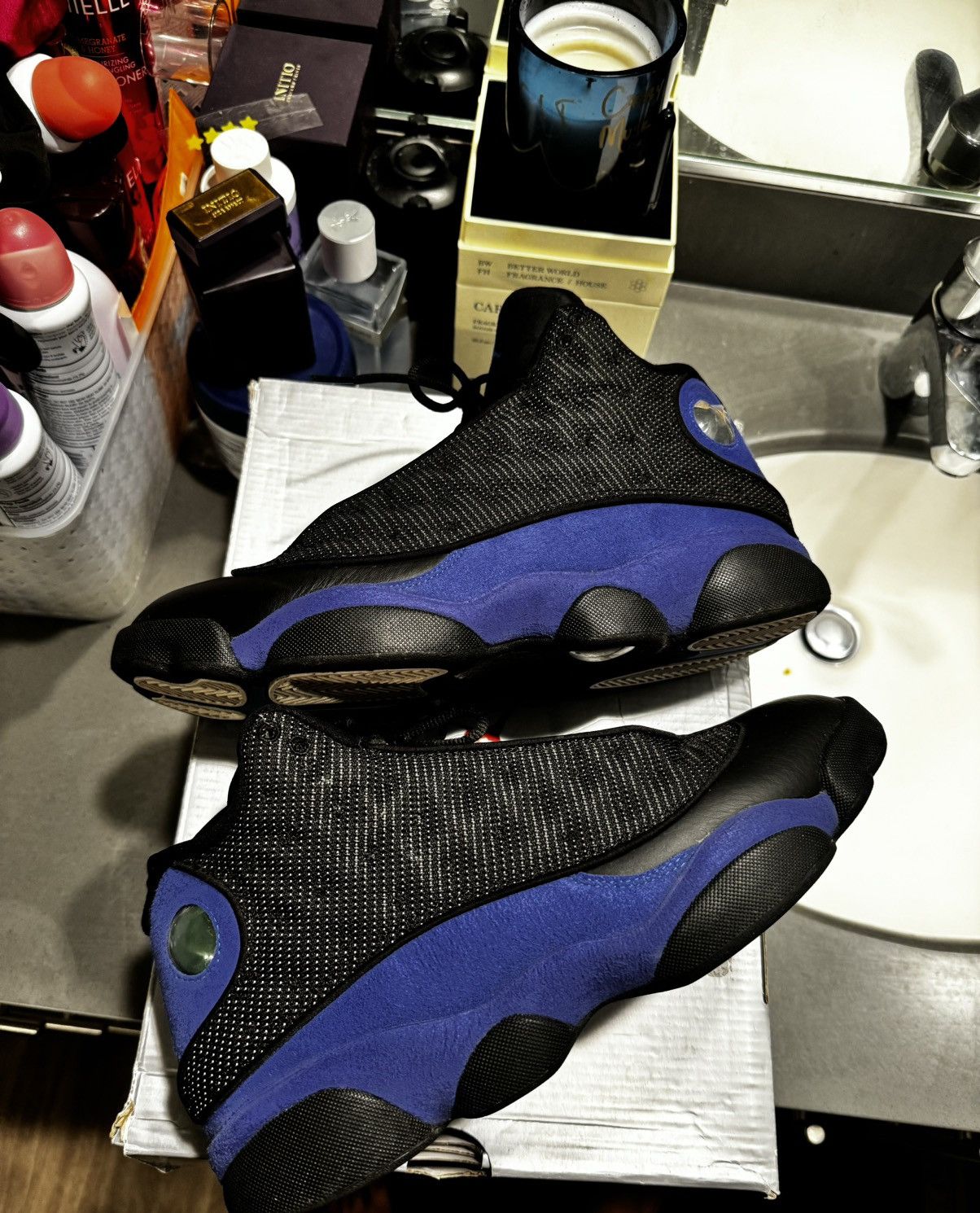 Jordan Brand Jordan 13 Retro Black Hyper Royal Size US 9.5 / EU 42-43 - 2 Thumbnail