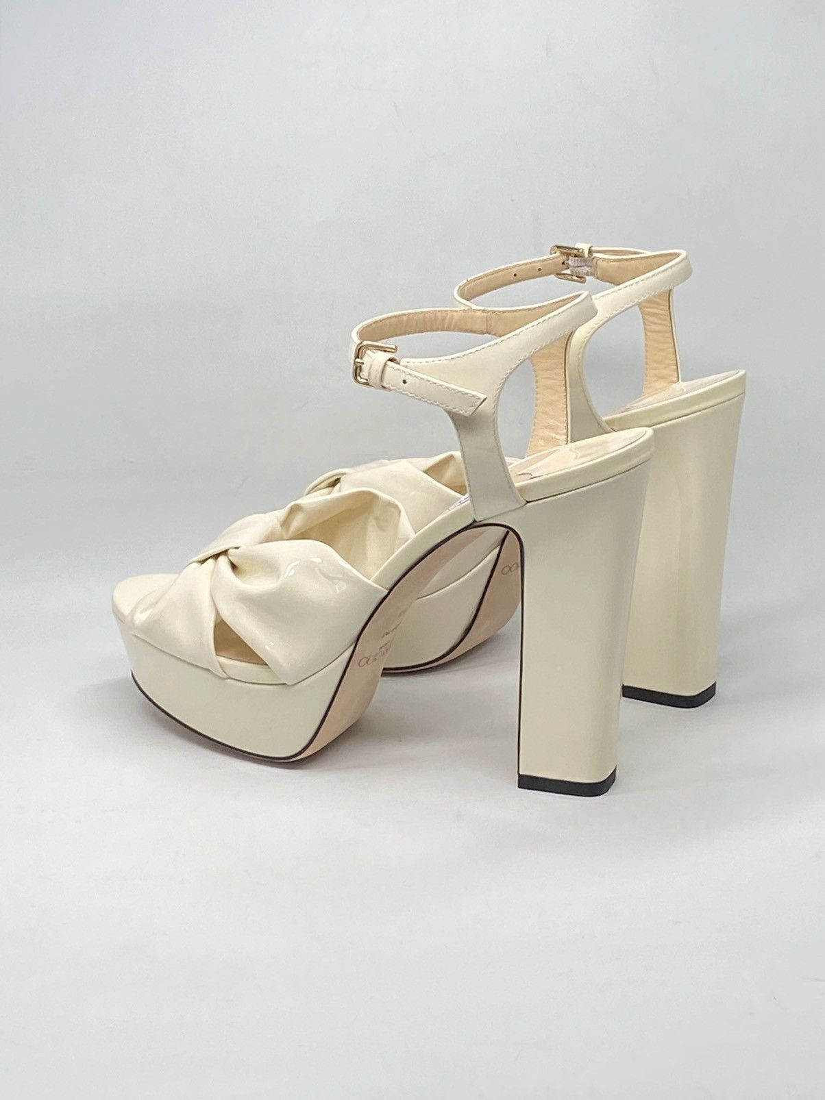 Jimmy Choo Jimmy Choo Patent Leather Ankle-Strap Platform Sandals Size US 8 / IT 38 - 11 Thumbnail