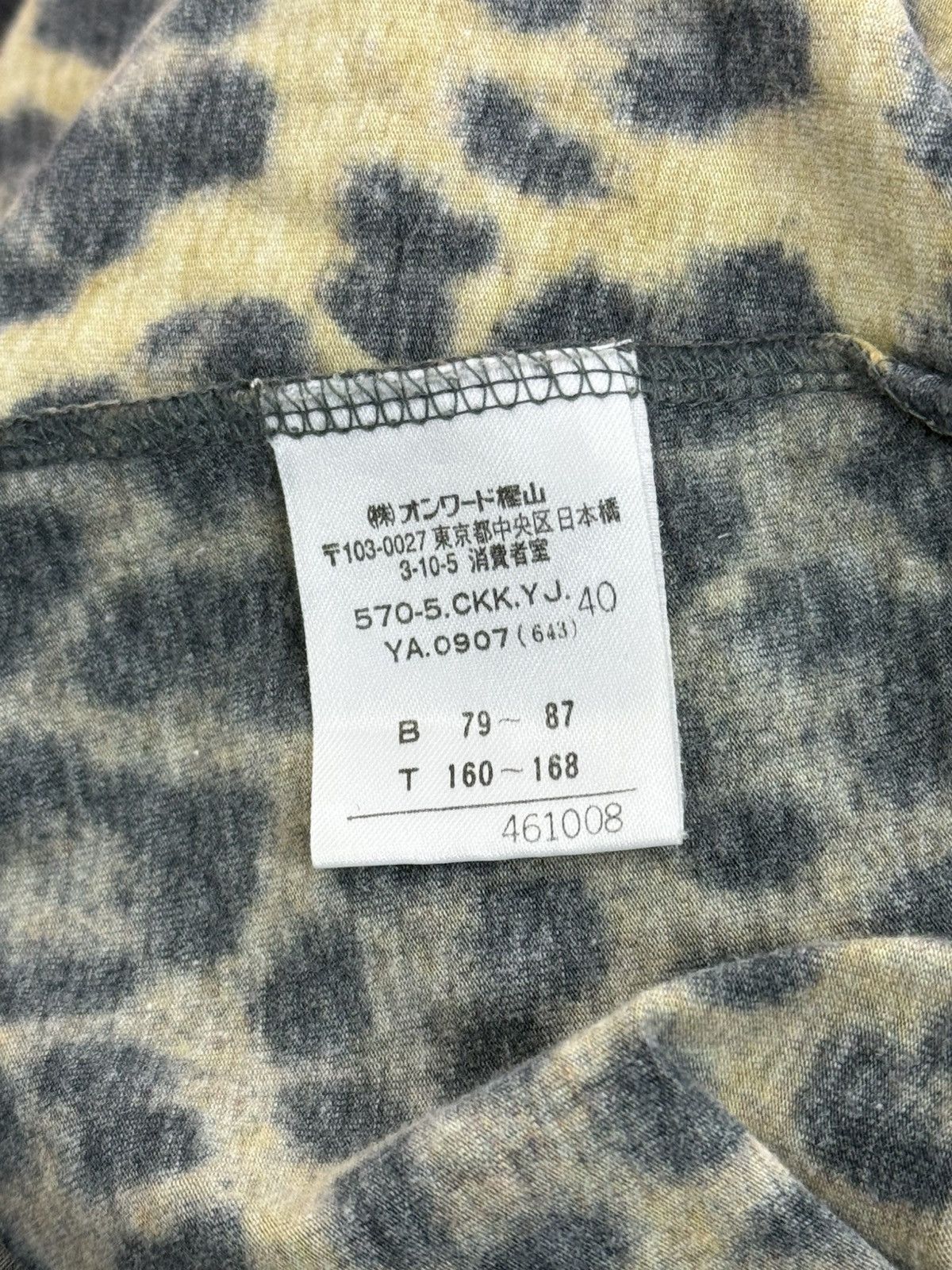 Jean Paul Gaultier Vintage Jean Paul Gaultier Leopard Print Long Sleeve 40 ~M Size M / US 6-8 / IT 42-44 - 8 Thumbnail