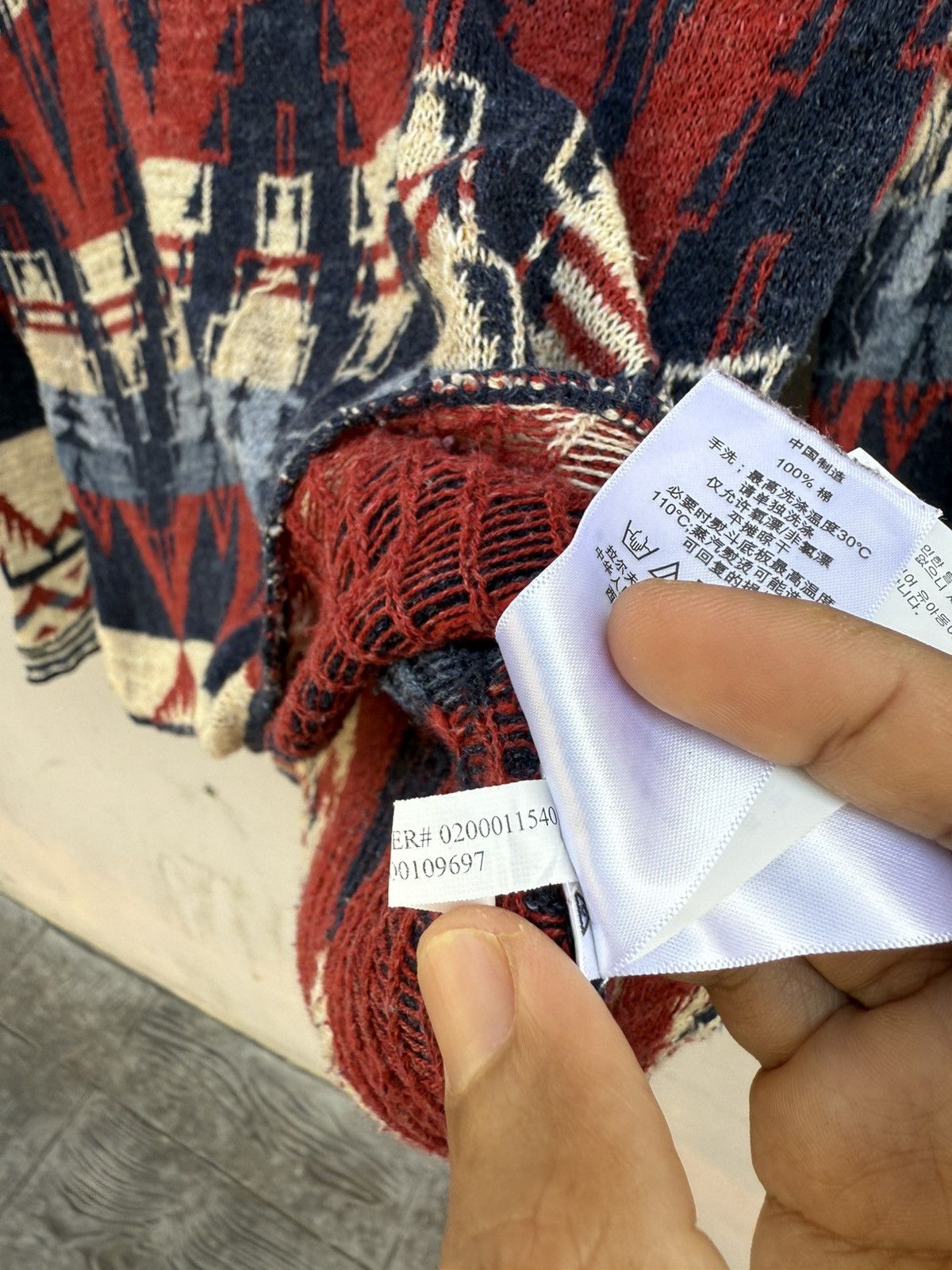 Denim & Supply Ralph Lauren Denim & Supply by Ralph Lauren Aztec Knitted Loose Collar Size S / US 4 / IT 40 - 9 Thumbnail