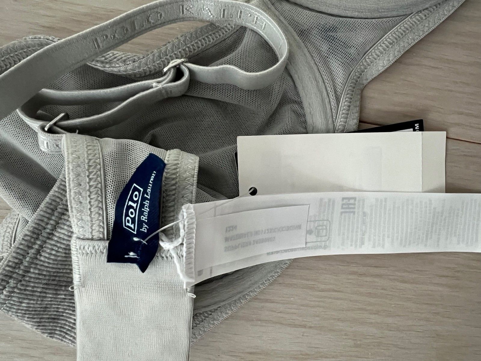 Polo Ralph Lauren Polo Ralph Lauren Modern Rib Demi Bra Heather Grey ( 34C ) Size S / US 4 / IT 40 - 4 Thumbnail
