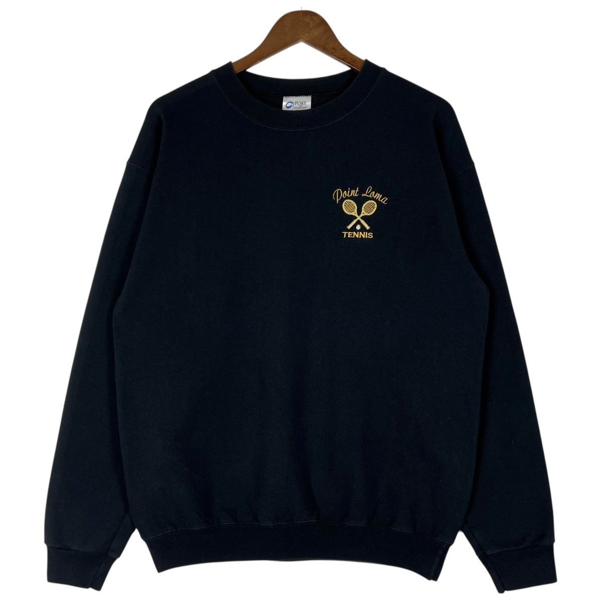 Vintage 90s Vintage Point Loma Tennis Club Sweatshirt Size US M / EU 48-50 / 2 - 1 Thumbnail