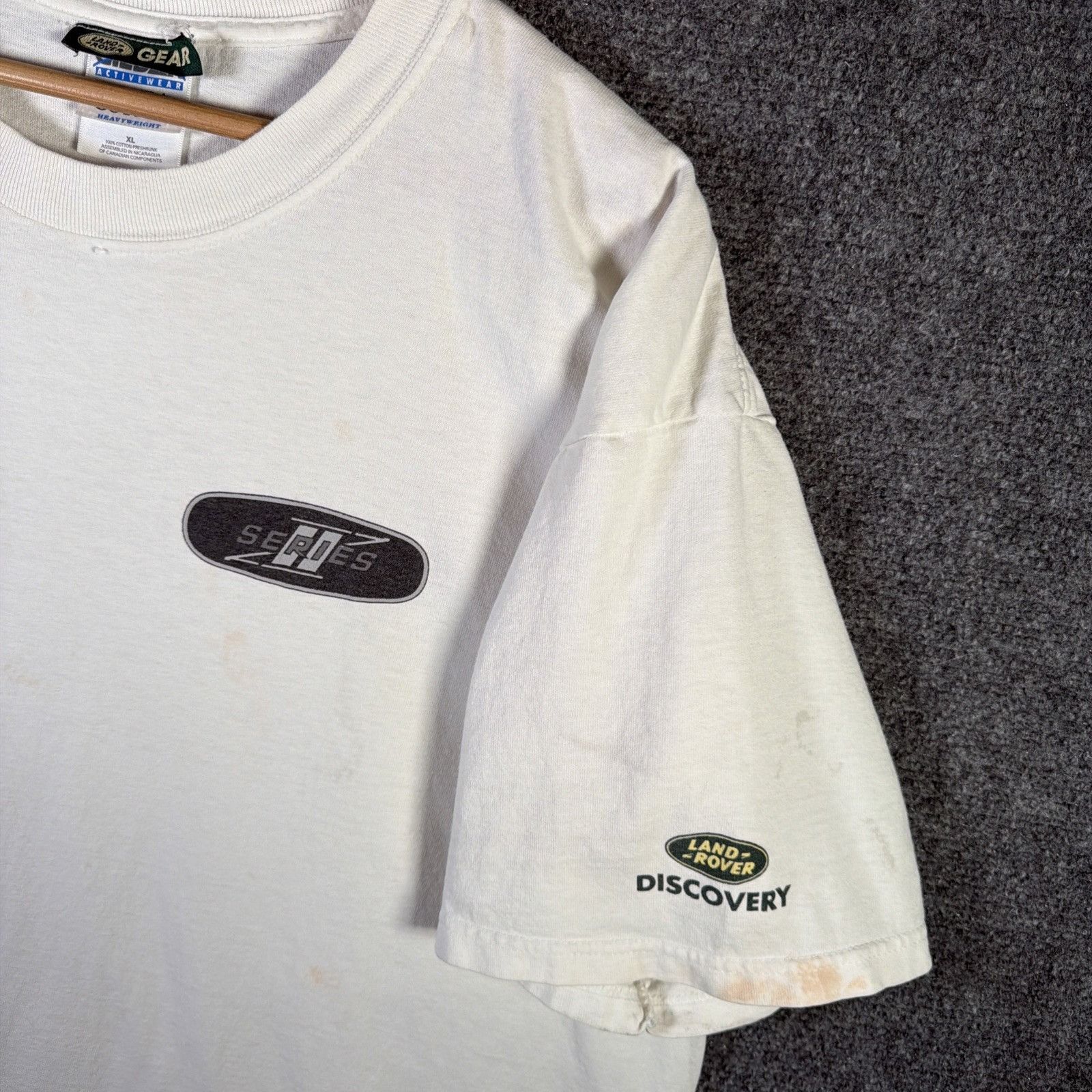 Vintage Vintage Land Rover Shirt Mens XL White 90s Safari Outdoors Size US XL / EU 56 / 4 - 3 Thumbnail