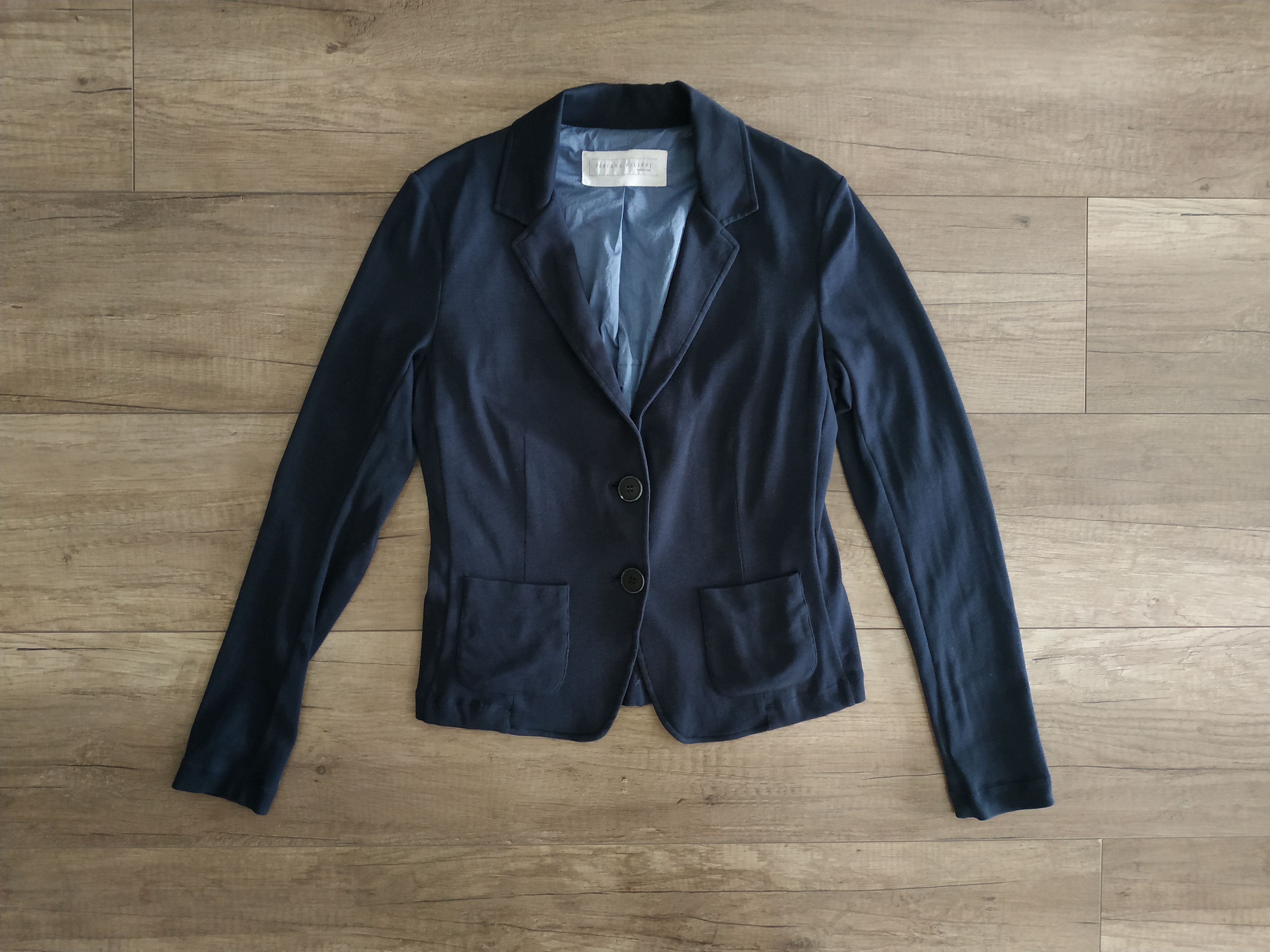Fabiana Filippi Fabiana Filippi Women's Navy Blazer-Suit Jacket, s. SMALL Size S / US 4 / IT 40 - 2 Thumbnail